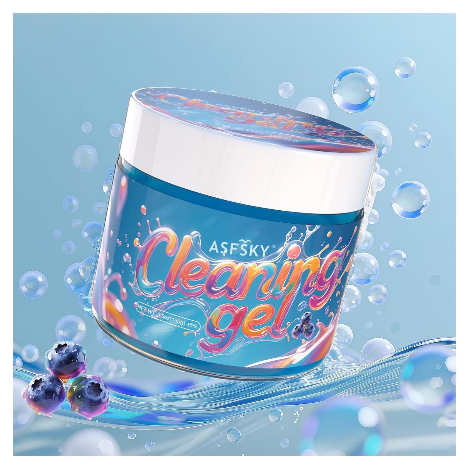 Gel de Limpieza ASFSKY Arándano 160g para Automóviles y Electrónicos