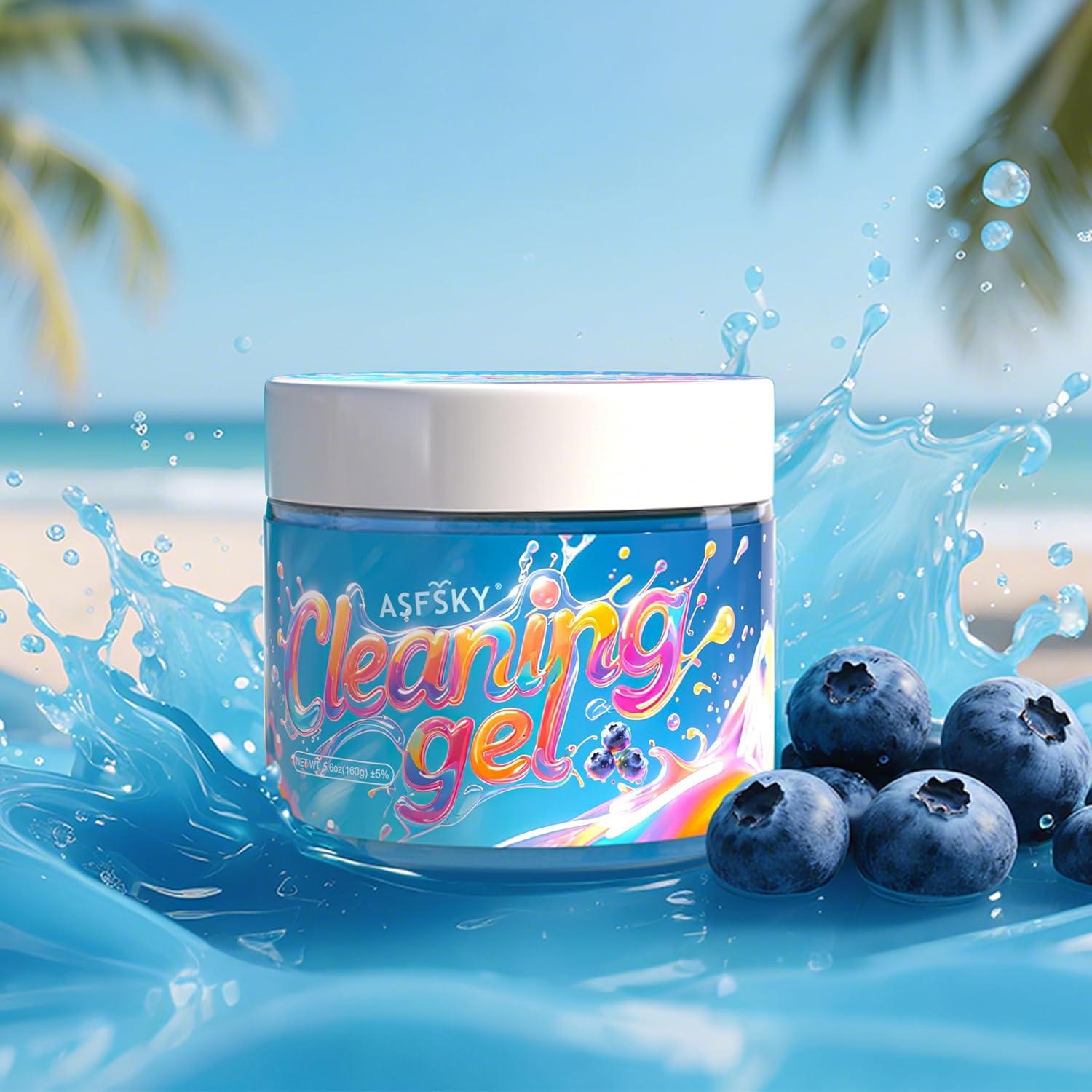 Gel de Limpieza ASFSKY Arándano 160g para Automóviles y Electrónicos