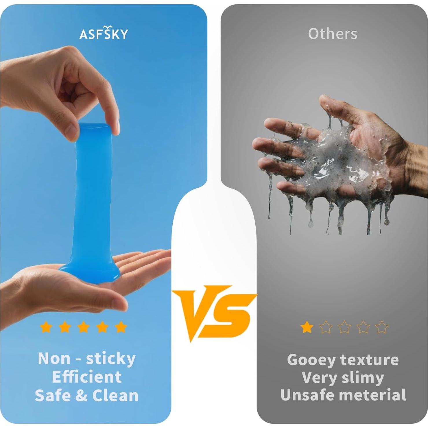 Gel de Limpieza ASFSKY Arándano 160g para Automóviles y Electrónicos