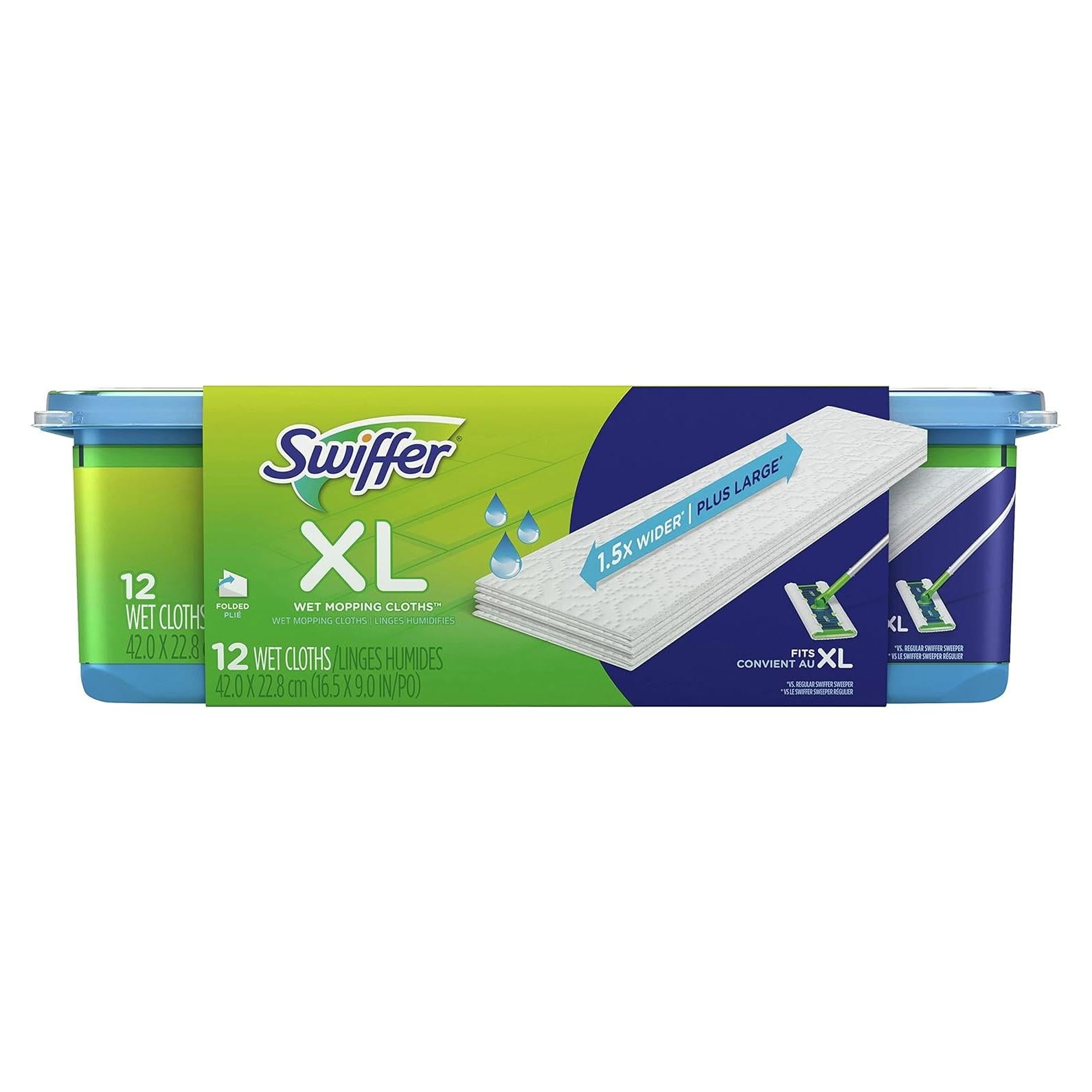 Paños de Mopa Húmedos Swiffer Sweeper XL - 12 Hojas