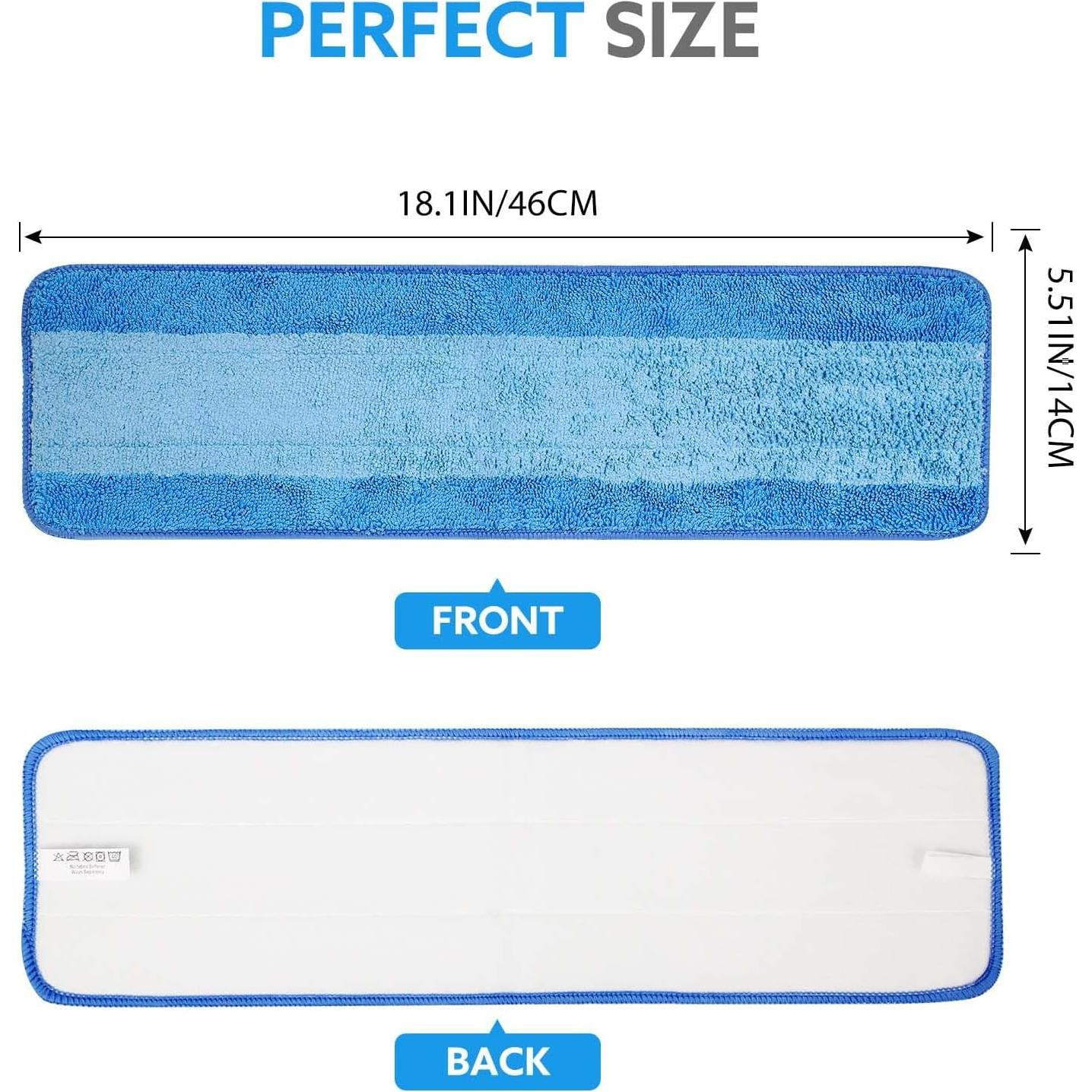 Paquete de 6 almohadillas de microfibra Wlich 45.72 cm