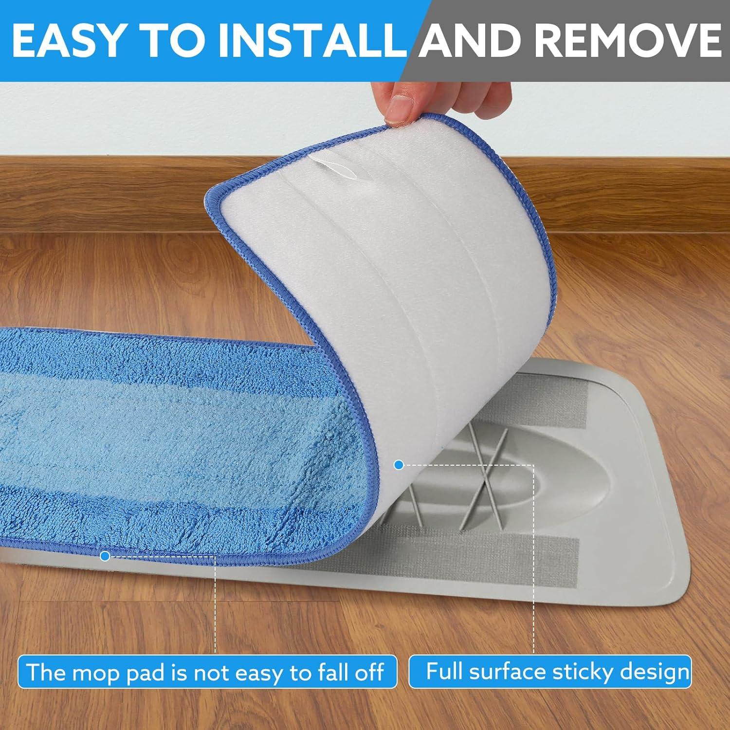 Paquete de 6 almohadillas de microfibra Wlich 45.72 cm