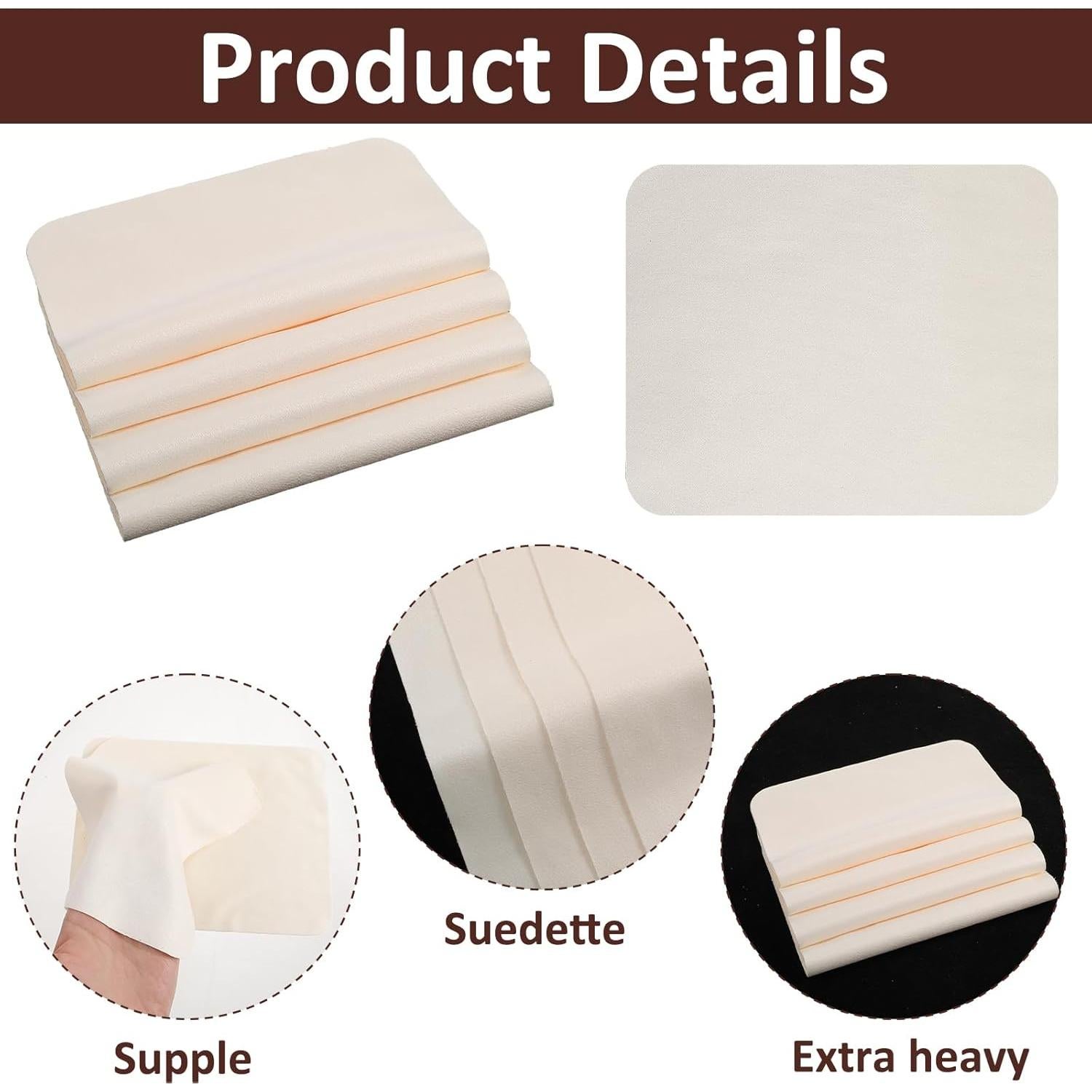 Paño de Chamois LXUEJIE 20 Piezas para Artistas 24.89x16cm