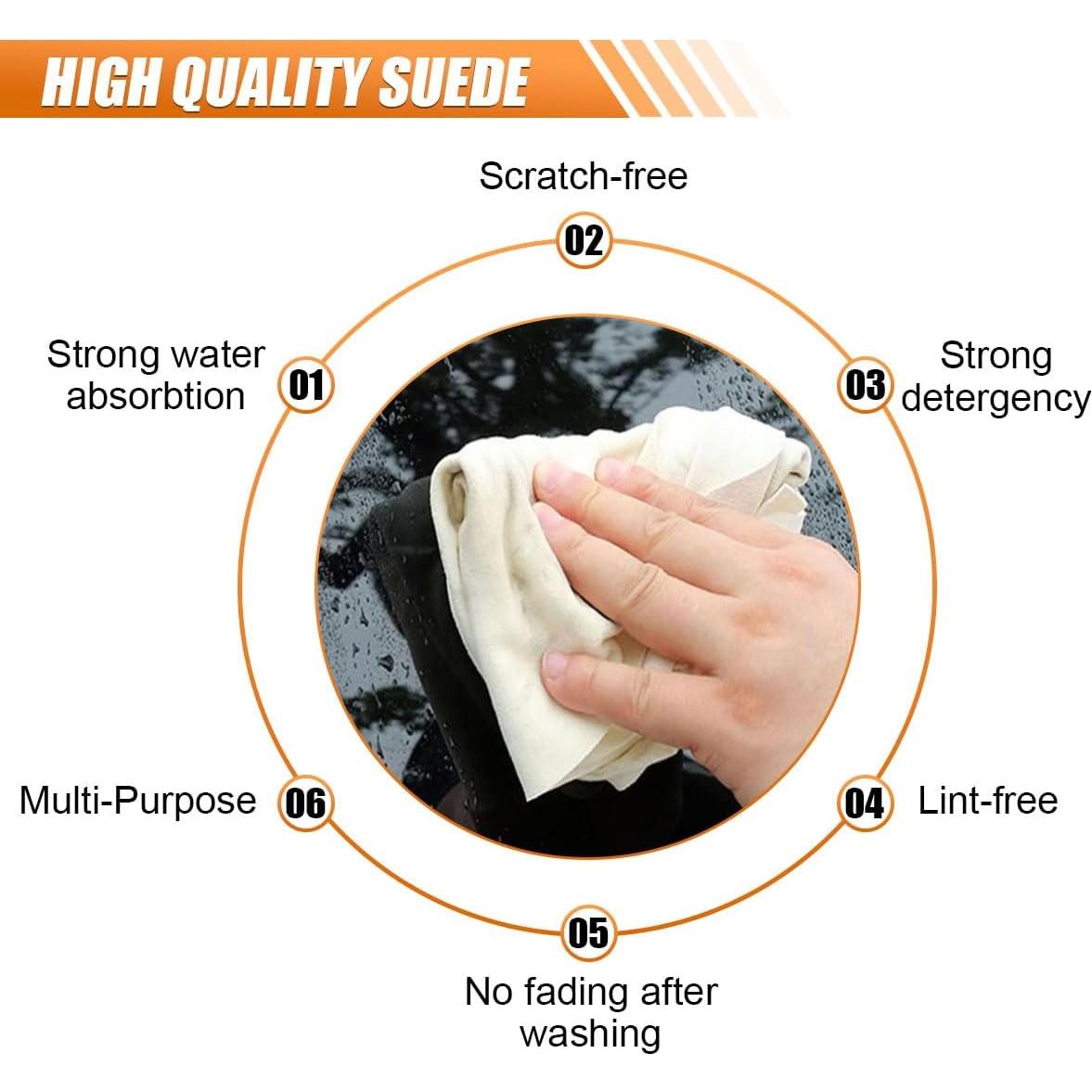 Paño de Chamois Natural BDZMC 90x60 cm para Coche