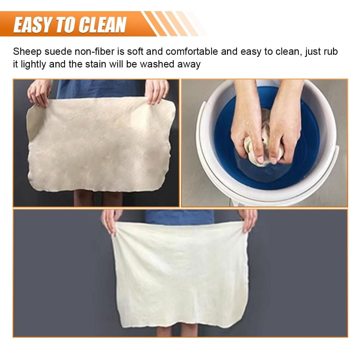 Paño de Chamois Natural BDZMC 90x60 cm para Coche