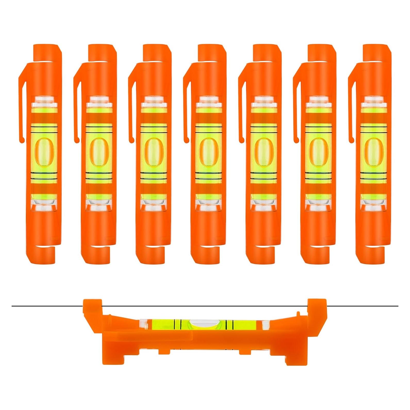 Nivel de Línea Colgante QualiapeX - Mini Burbuja Naranja