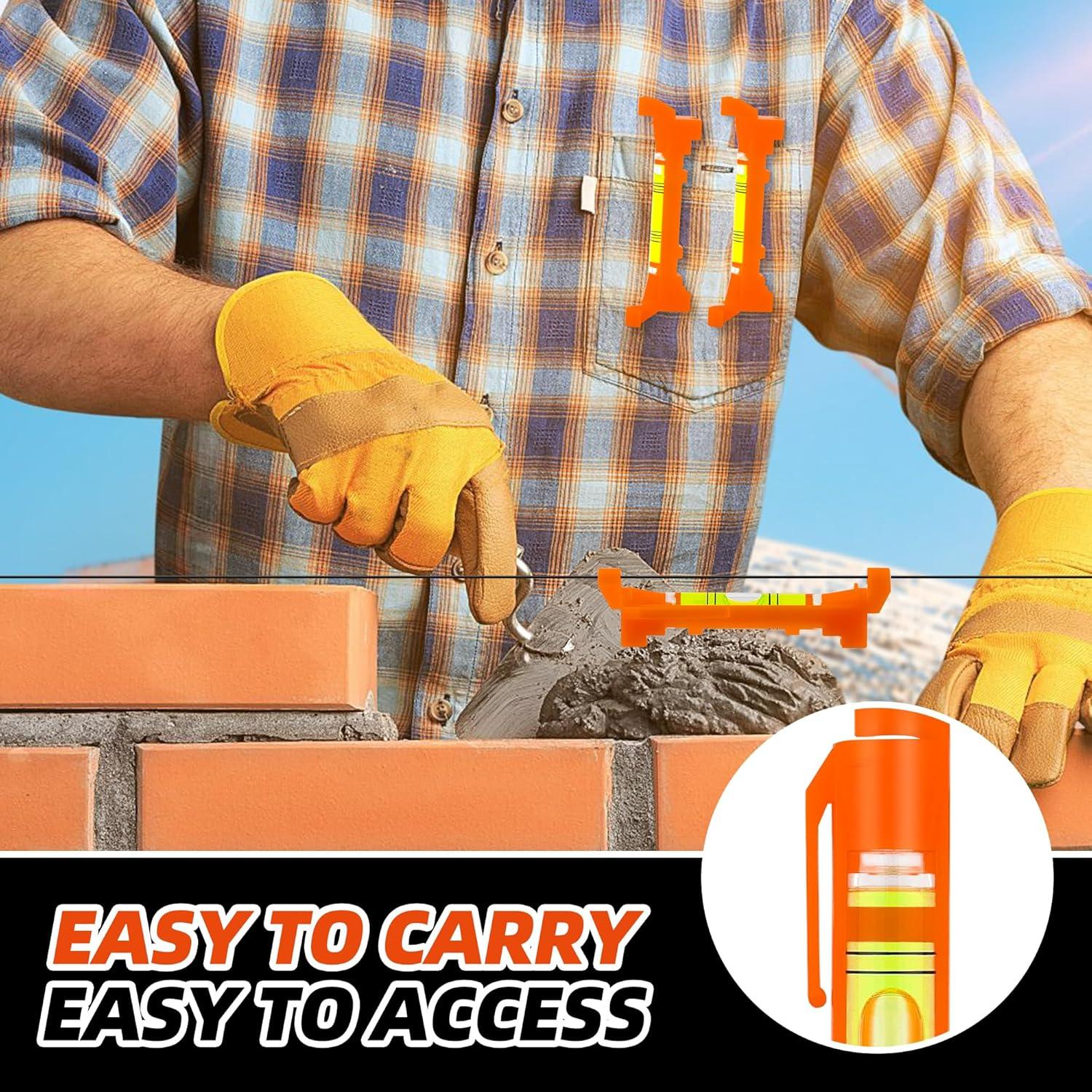 Nivel de Línea Colgante QualiapeX - Mini Burbuja Naranja