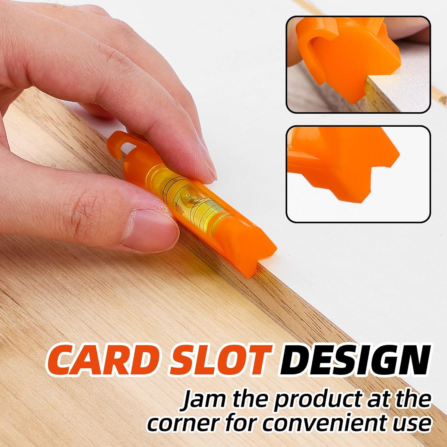 Nivel de Línea Colgante QualiapeX - Mini Burbuja Naranja