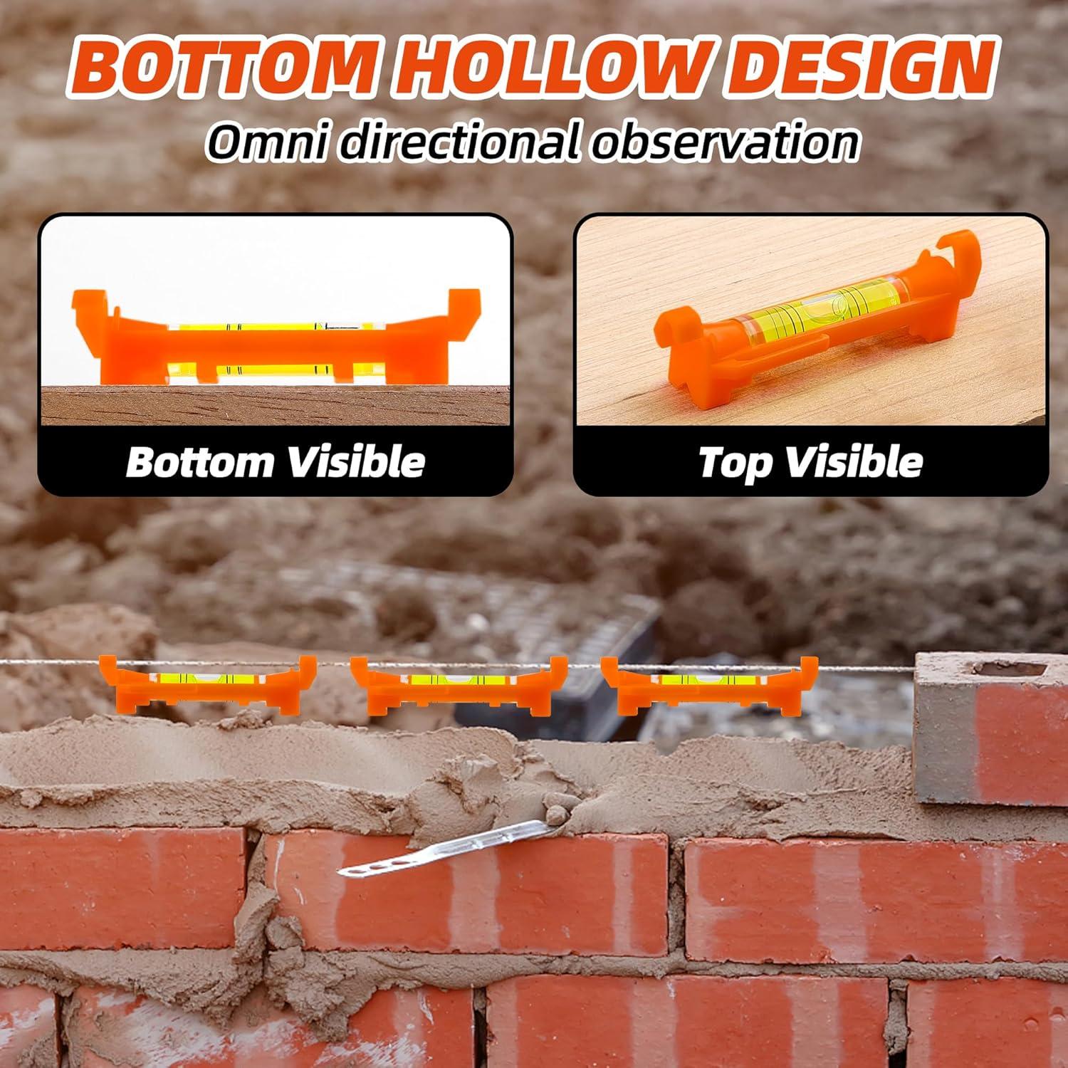 Nivel de Línea Colgante QualiapeX - Mini Burbuja Naranja