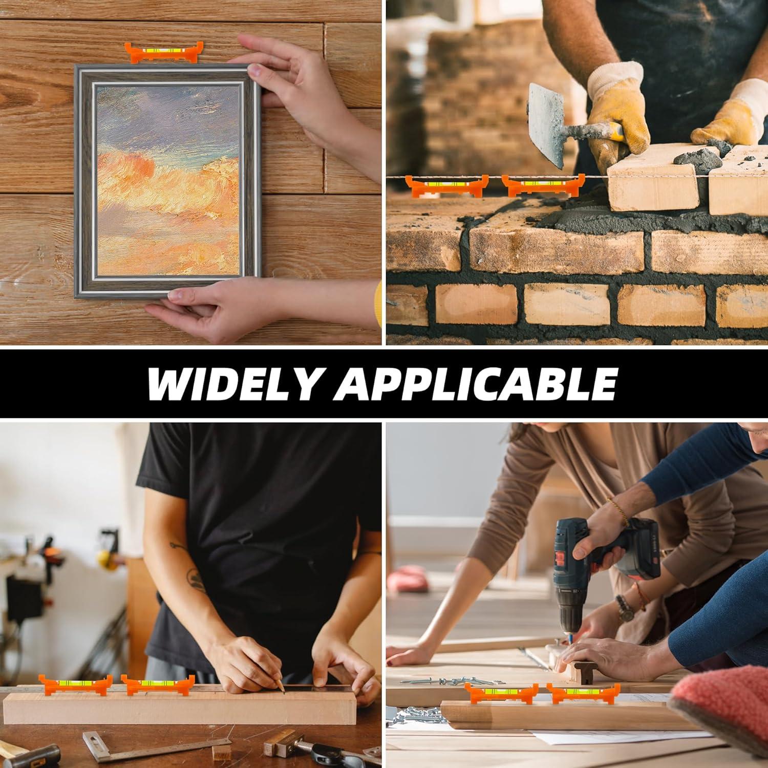 Nivel de Línea Colgante QualiapeX - Mini Burbuja Naranja