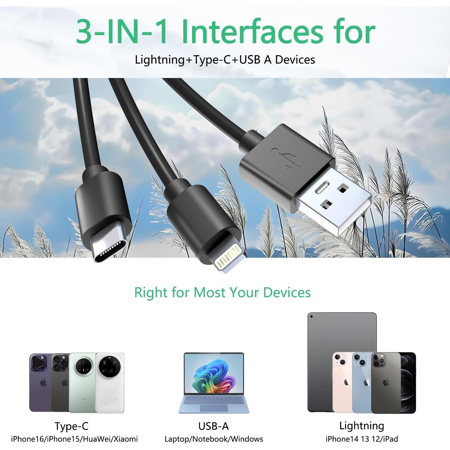 Lector de Tarjetas 4 en 1 Ardaddyn CR383-C USB-C/Lightning