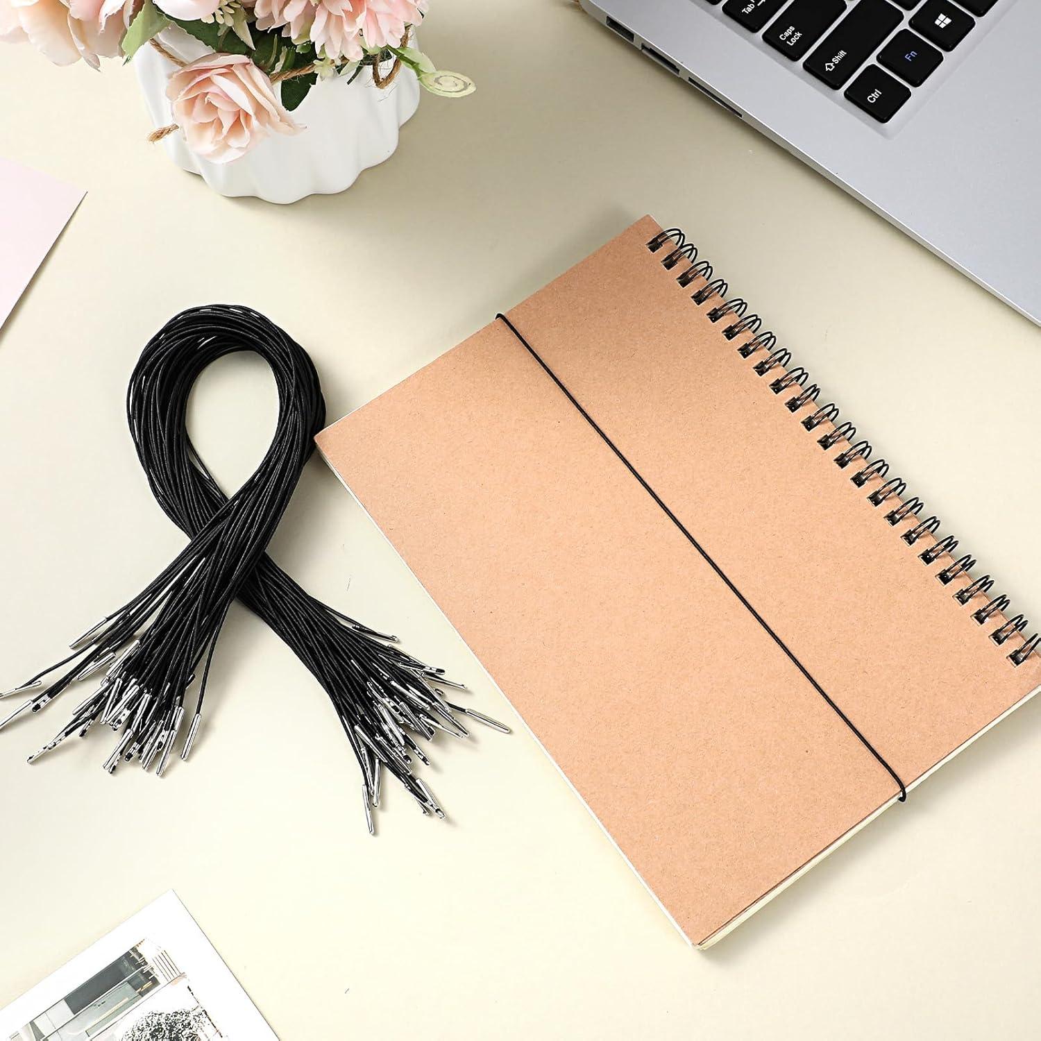 Cuerdas Elásticas XLIUAX 50Pcs 31.5cm con Ganchos Metal Negro