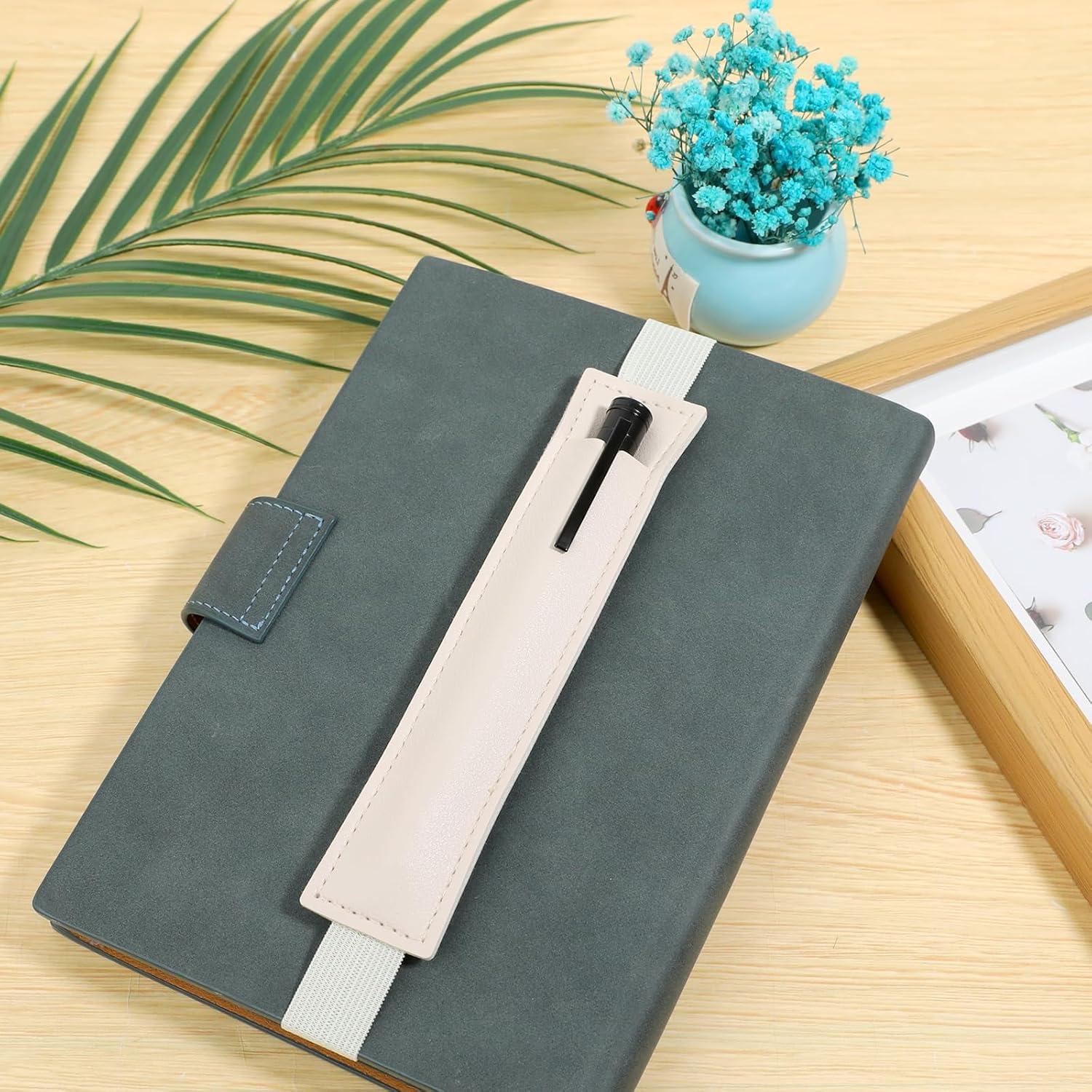 Soporte de Bolígrafos de Cuero PU Yuomeaz - 3 Piezas Ajustables