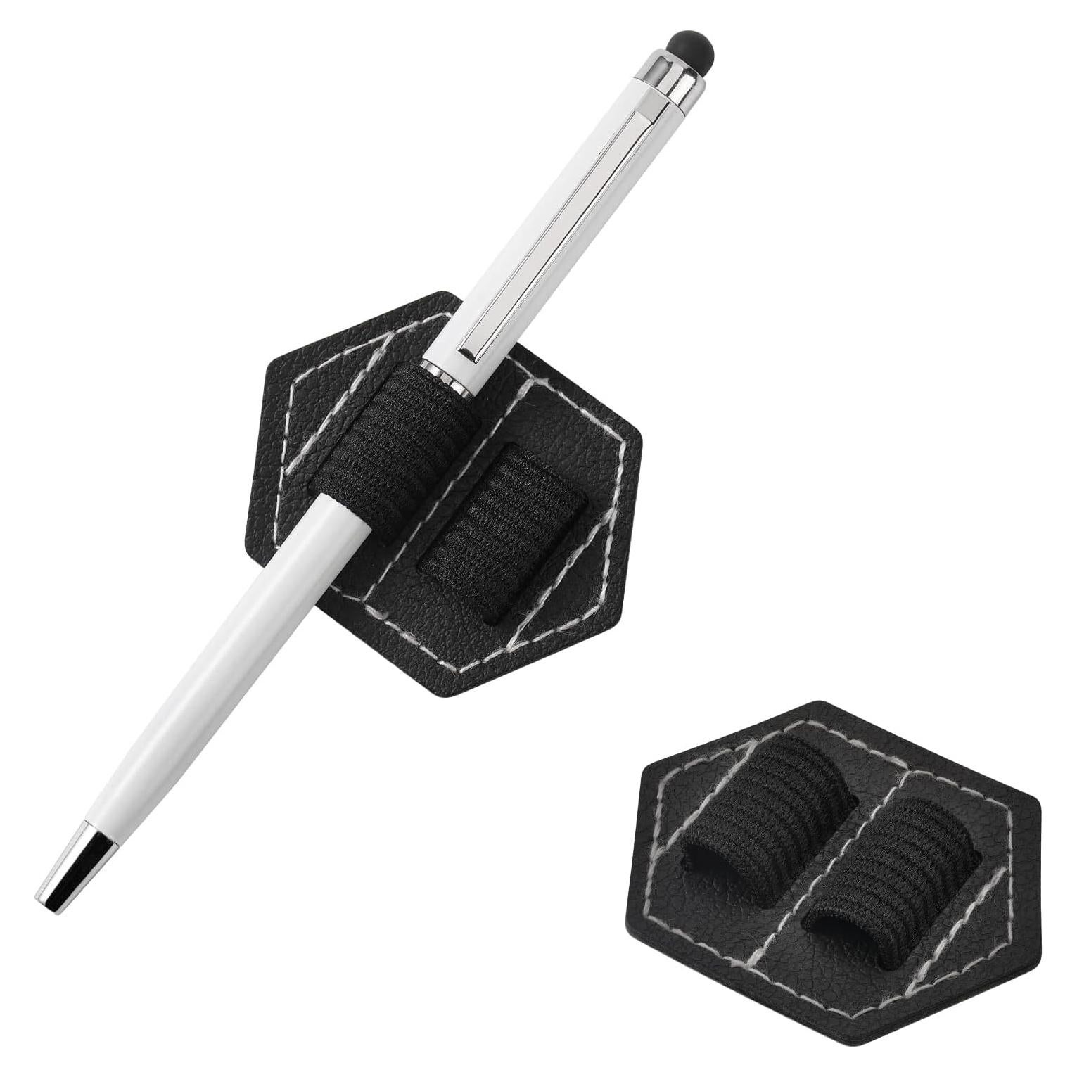 Soportes de lápiz autoadhesivos Lunpliran 2PCS cuero PU