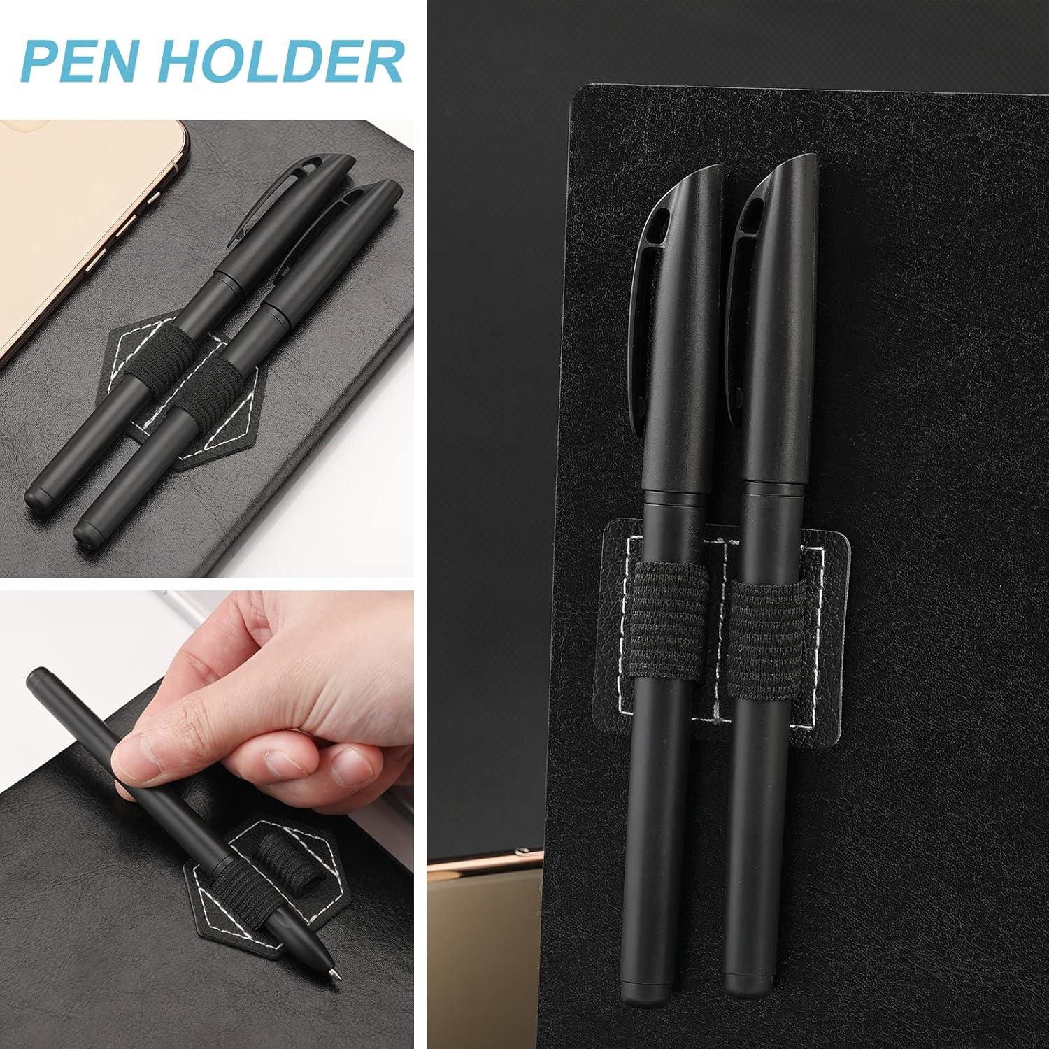 Soportes de lápiz autoadhesivos Lunpliran 2PCS cuero PU