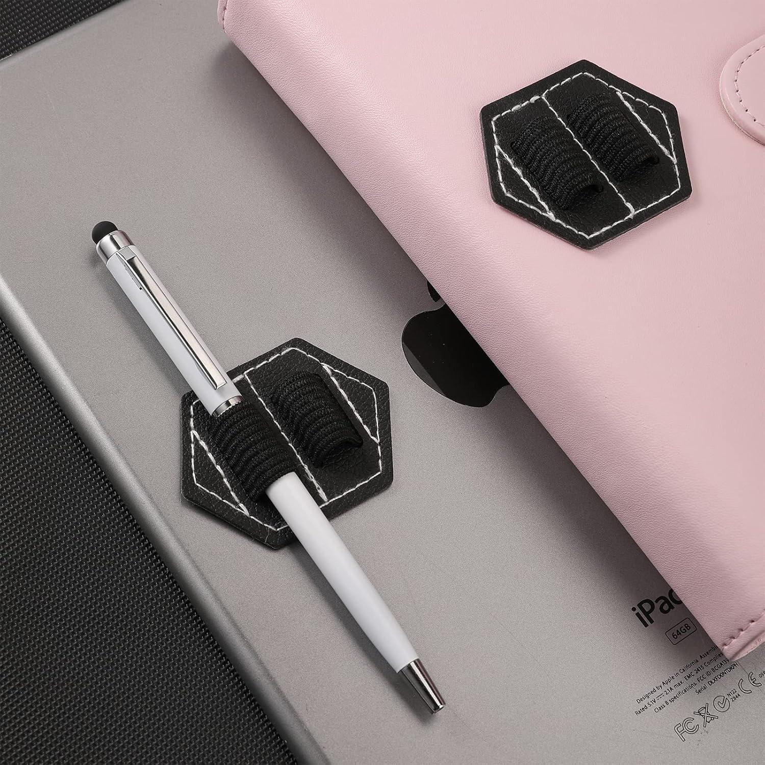 Soportes de lápiz autoadhesivos Lunpliran 2PCS cuero PU