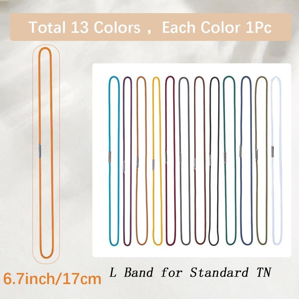 CRASPIRE 13 Piezas Bandas Elásticas de Nylon 25.4 cm 13 Colores