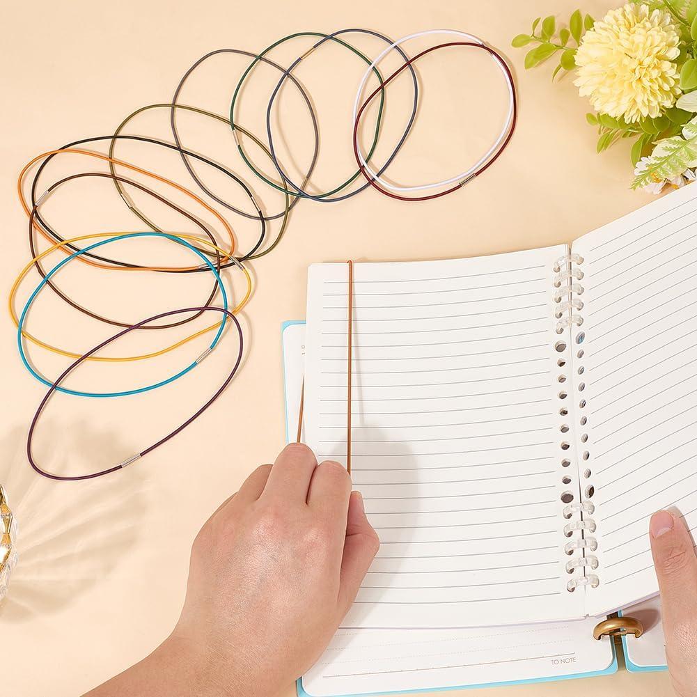 CRASPIRE 13 Piezas Bandas Elásticas de Nylon 25.4 cm 13 Colores