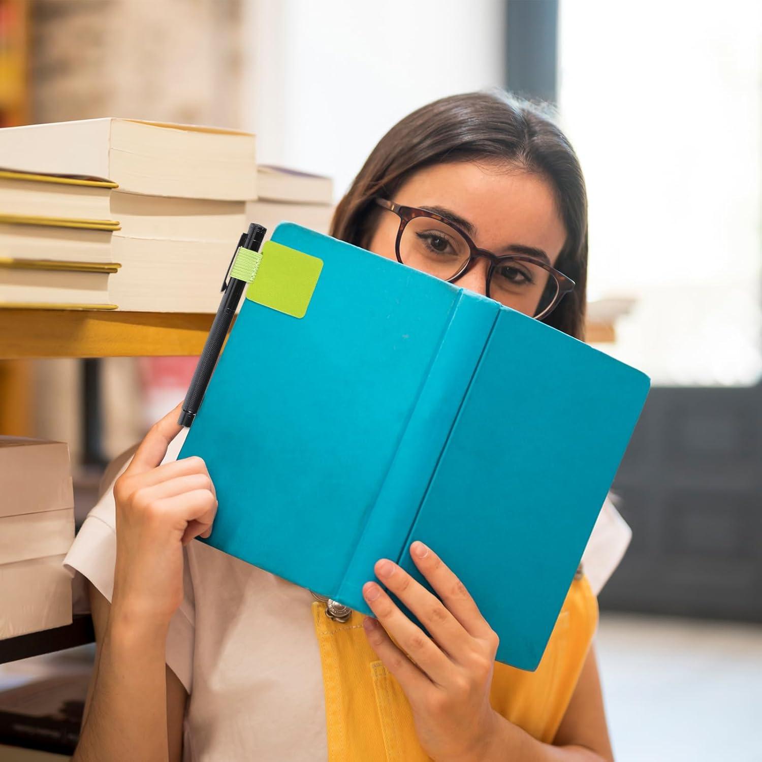 10 Soportes de Lápiz Adhesivos Alrhso Multicolor para Cuaderno