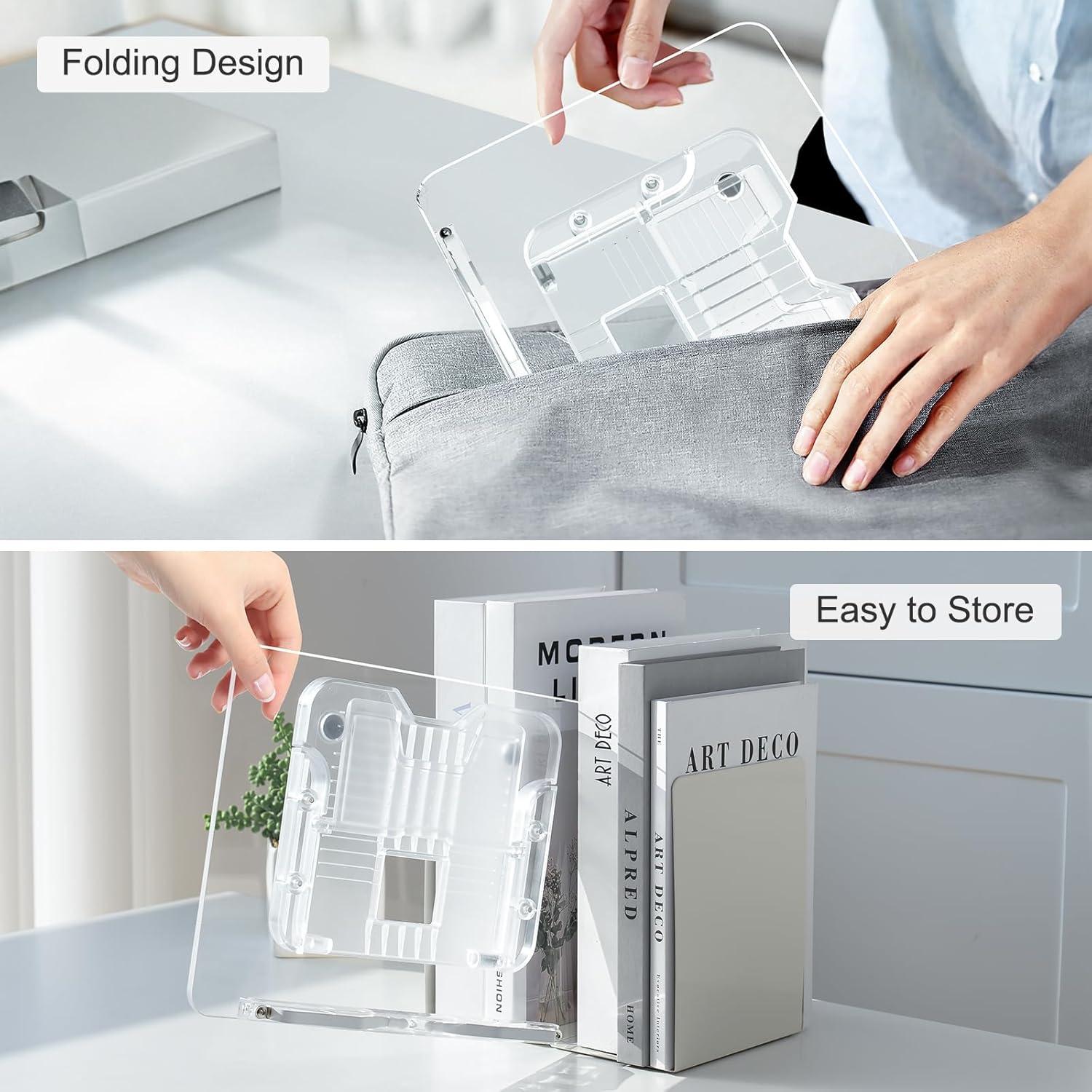 Soporte de Libro Acrílico UPERGO Ajustable 29x20.8cm