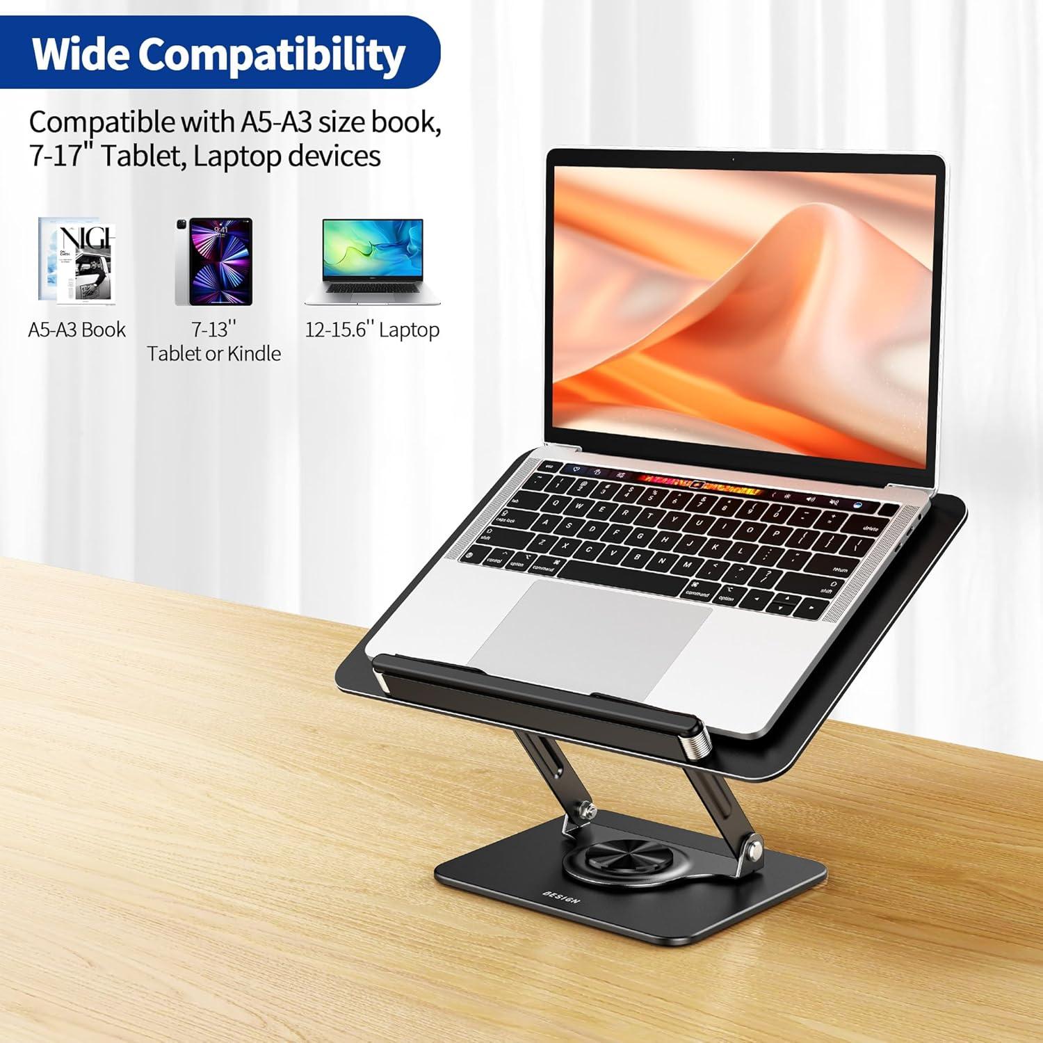 Soporte de Libros Ajustable BESIGN BS02 Ergonómico Negro