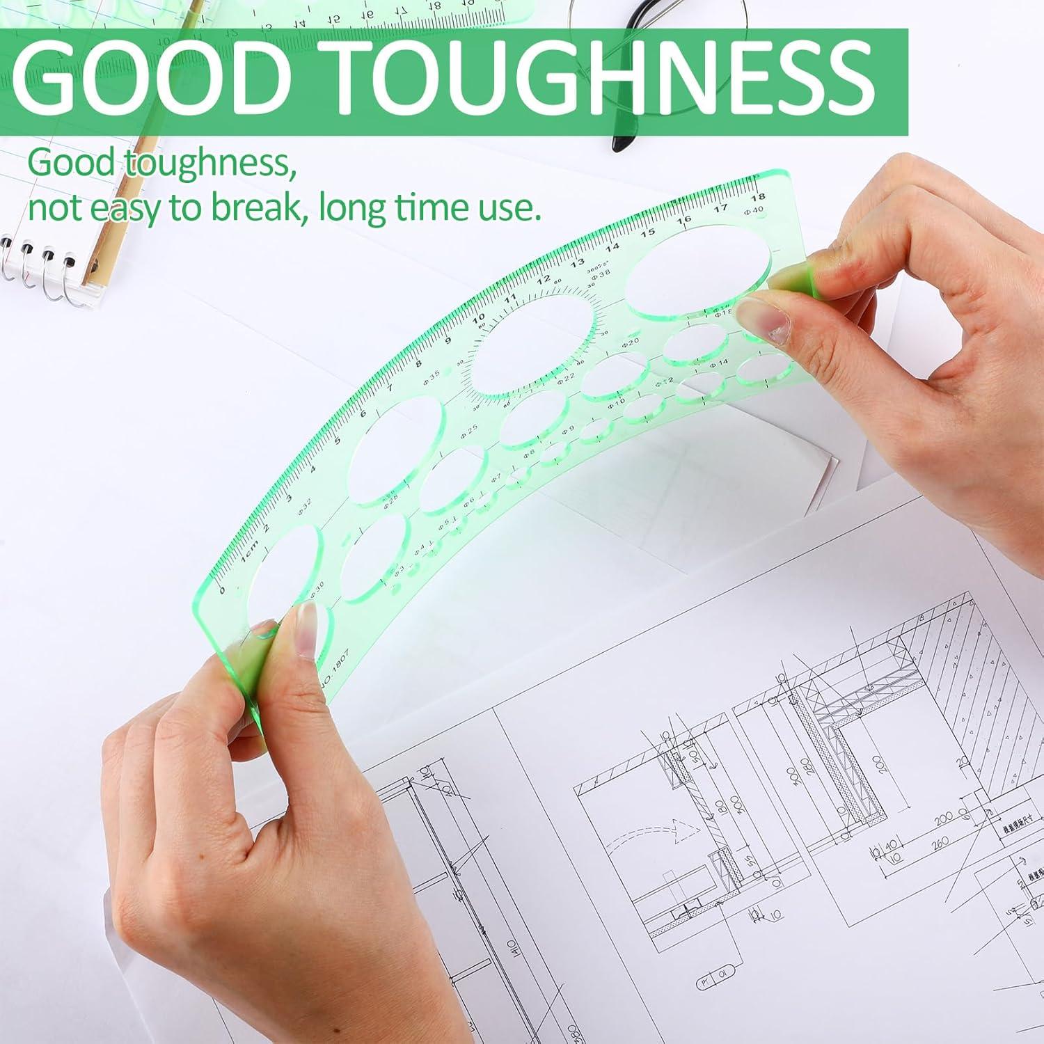 Paquete de 5 Plantillas de Círculo ForraFun - Dibujo Geométrico