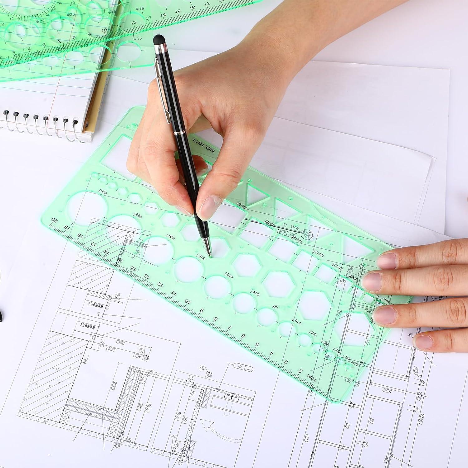 Paquete de 5 Plantillas de Círculo ForraFun - Dibujo Geométrico