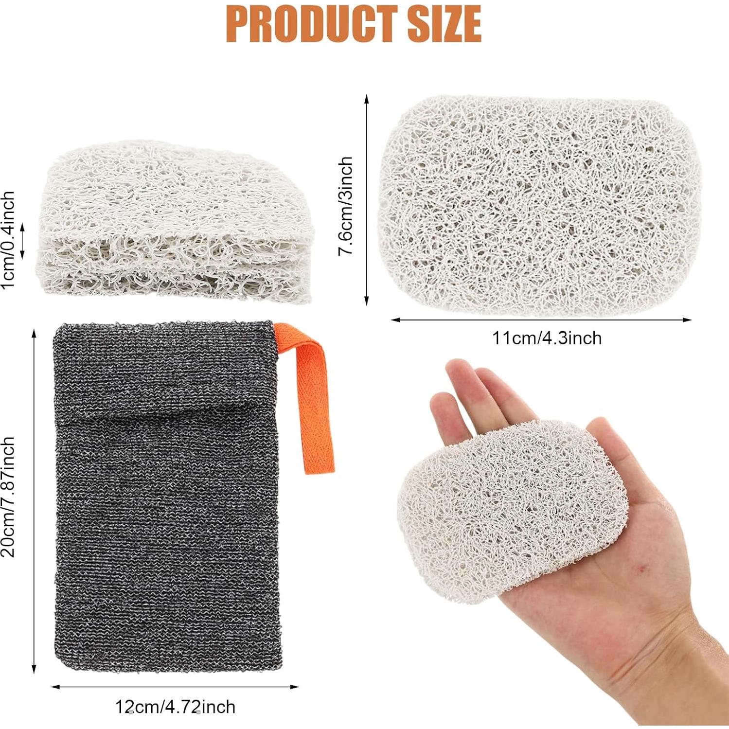 8 Almohadillas Ahorradoras de Jabón TURAOHU Multicolor 11.4x7.4cm