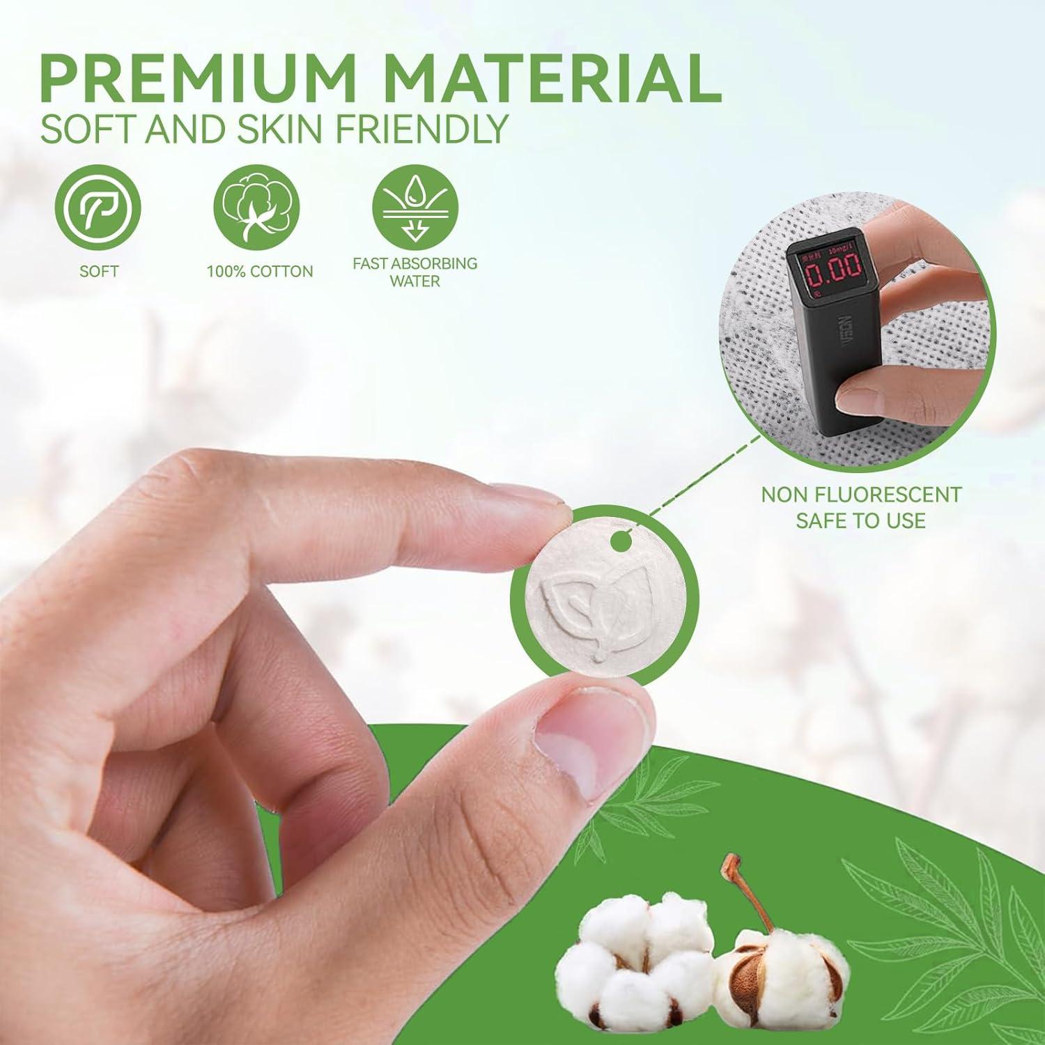 Toallitas Comprimidas LEKOCH 100 PCS - Algodón de Bambú Ecológico