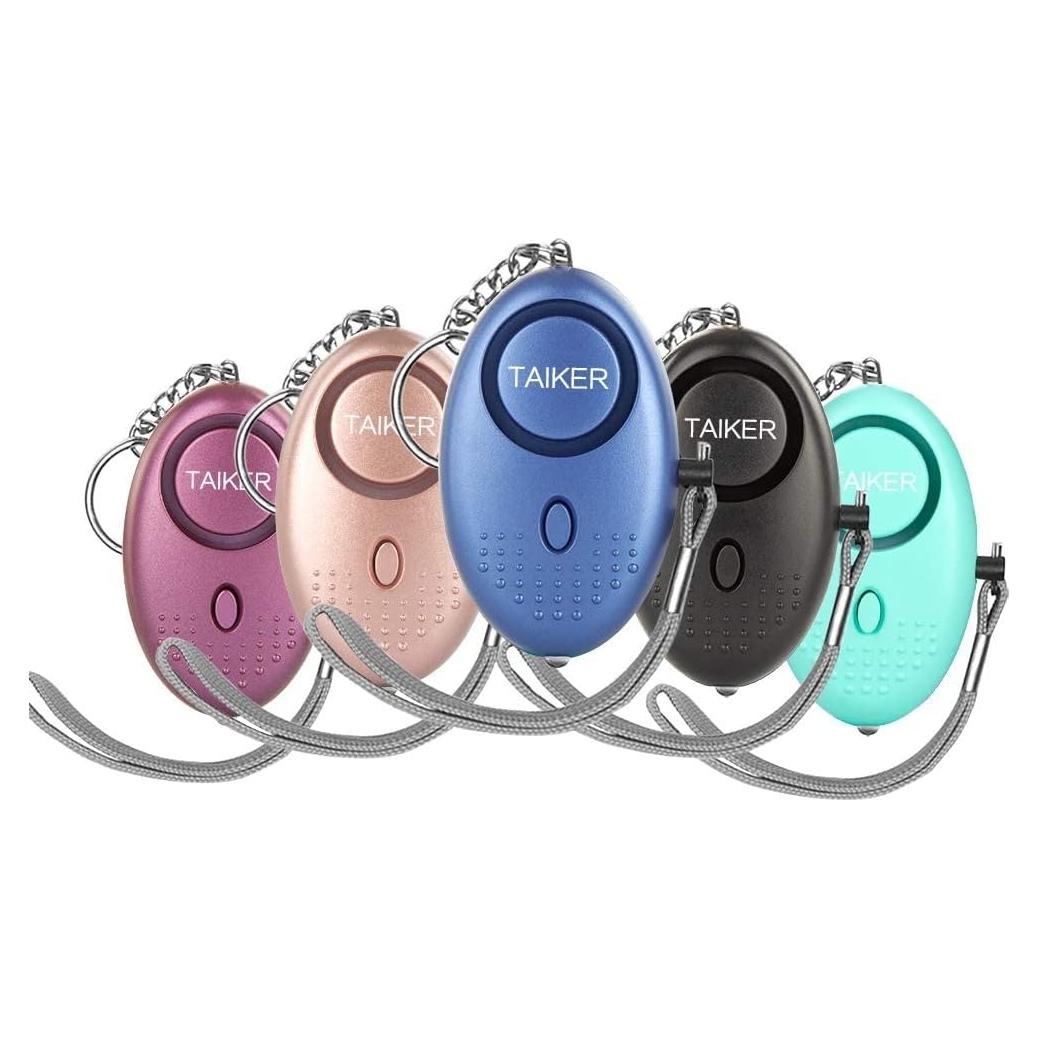 Alarma Personal de Seguridad TAIKER 140DB Paquete de 5 Unidades