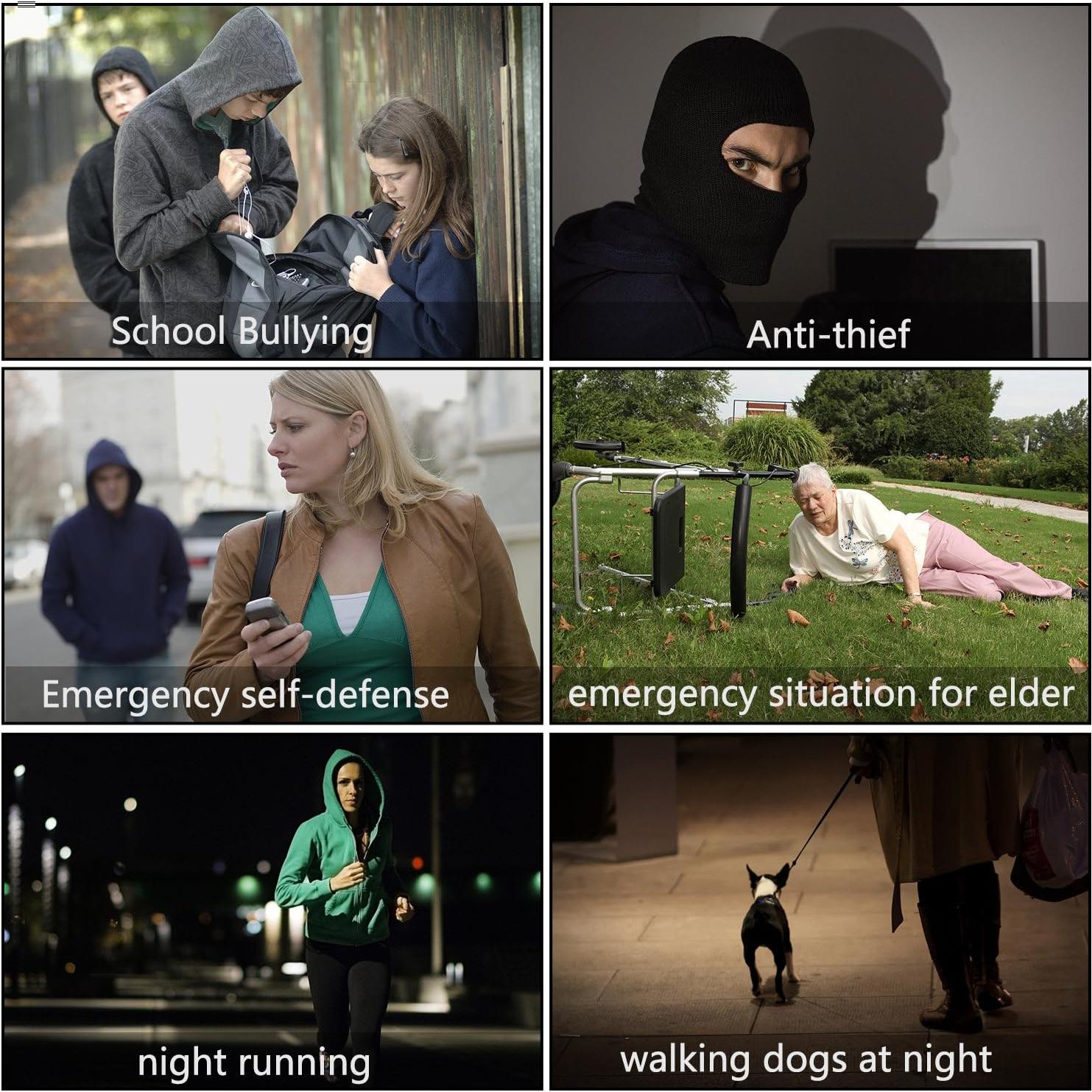 Alarma Personal de Seguridad TAIKER 140DB Paquete de 5 Unidades