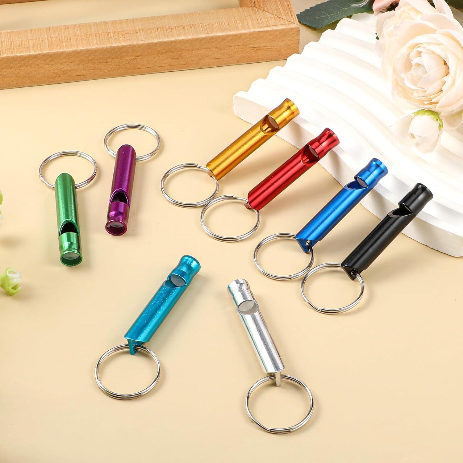 200 Silbatos de Emergencia Multicolor Aphumedc de Aluminio