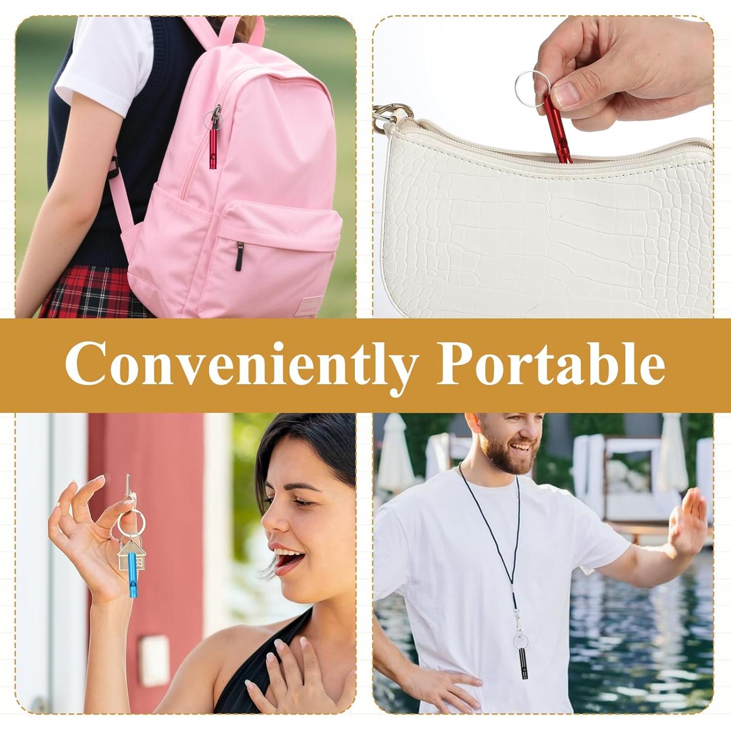 200 Silbatos de Emergencia Multicolor Aphumedc de Aluminio