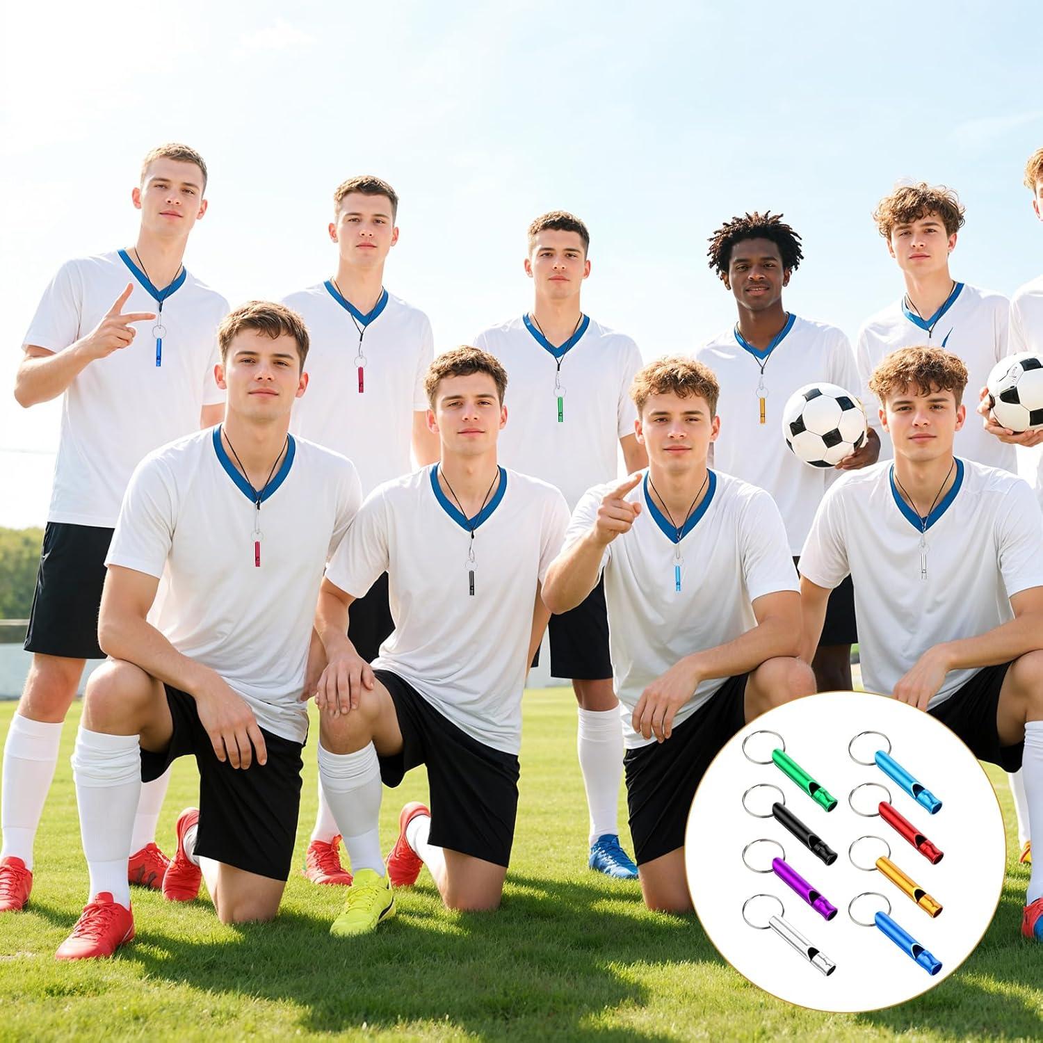 200 Silbatos de Emergencia Multicolor Aphumedc de Aluminio