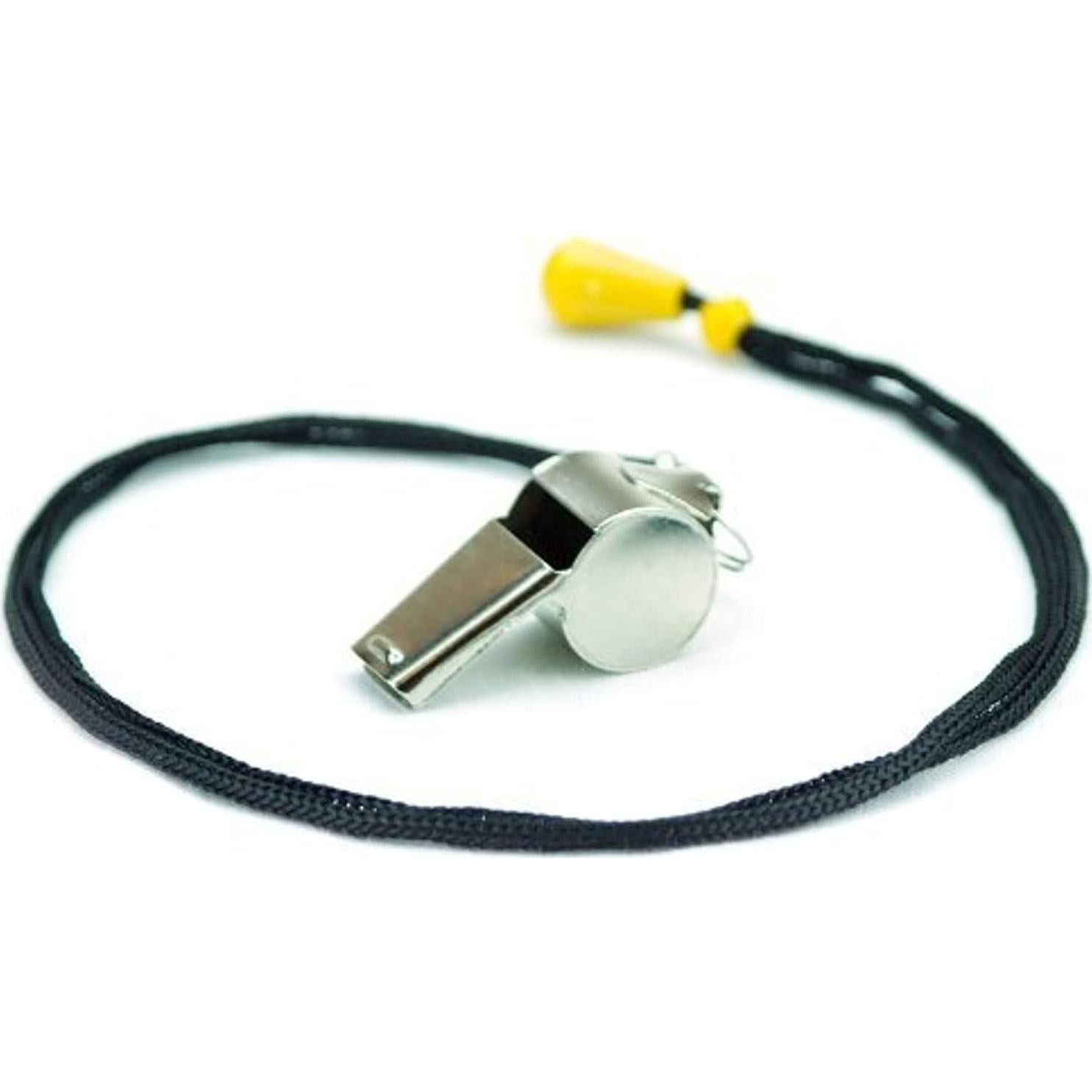 Silbato Deportivo de Acero Inoxidable Crown SCOA-001 con Cordón