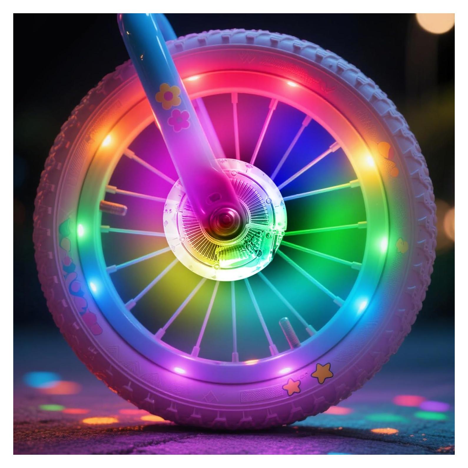 Luces de Rueda de Bicicleta REOWONU LED Recargables 360°