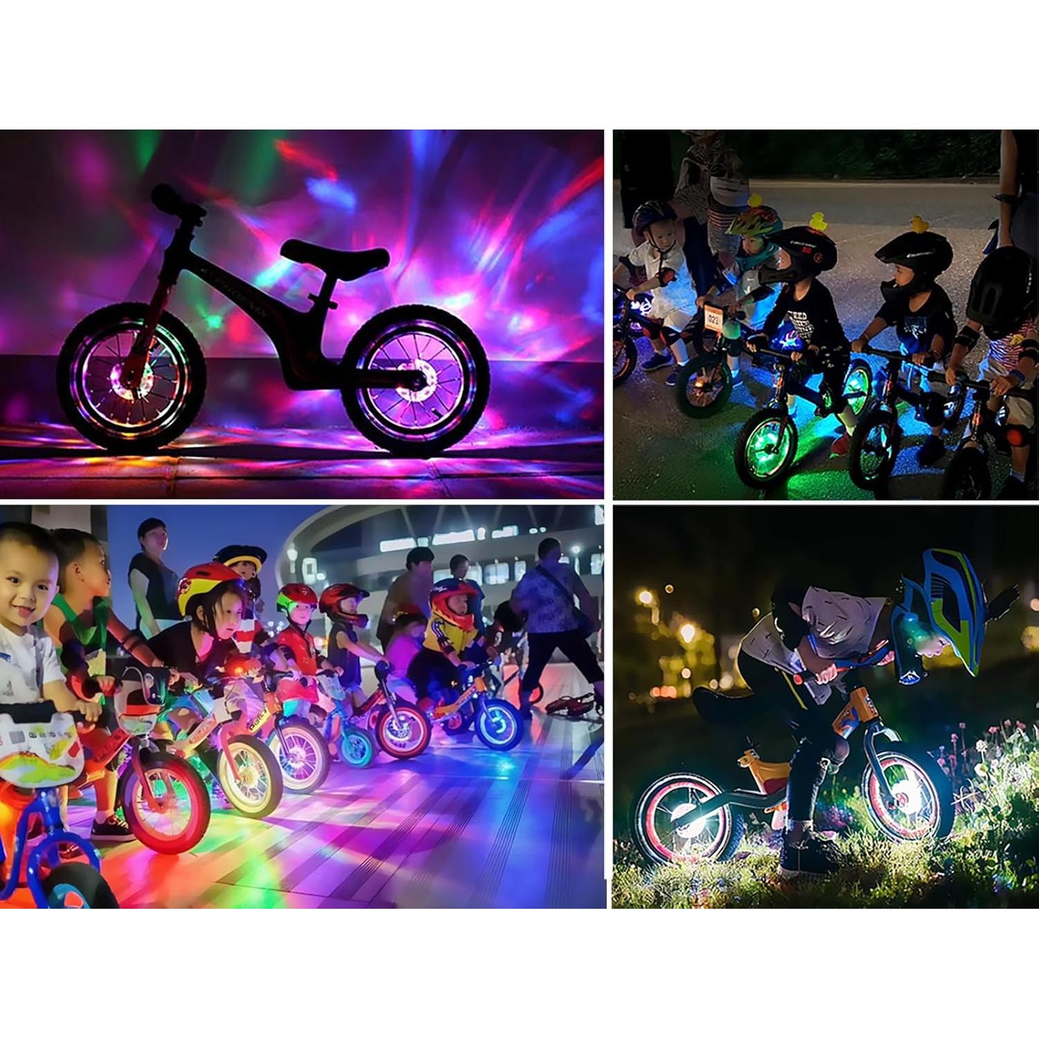 Luces de Rueda de Bicicleta REOWONU LED Recargables 360°