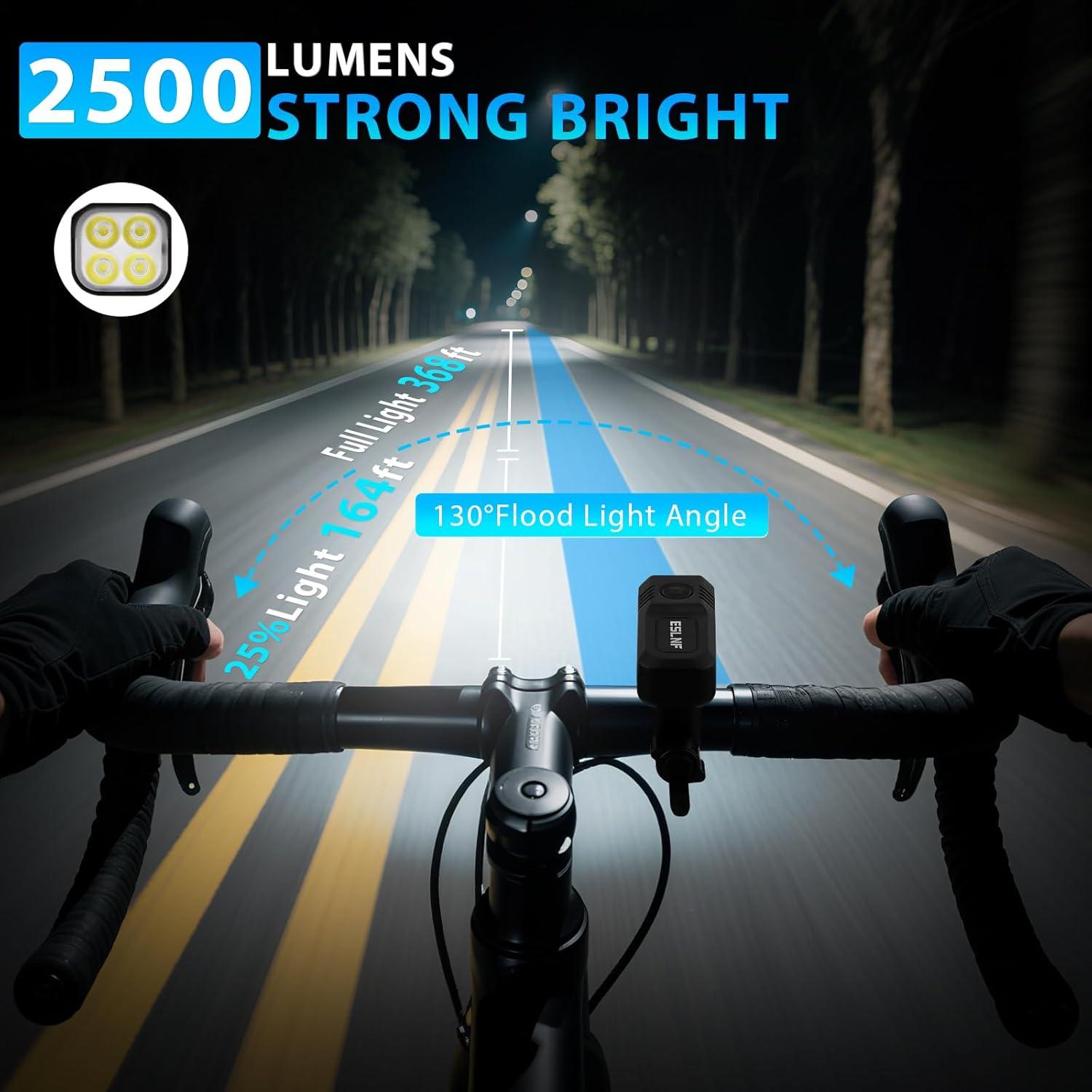 Juego de luces de bicicleta Spriak ZXCD-1 recargables USB-C