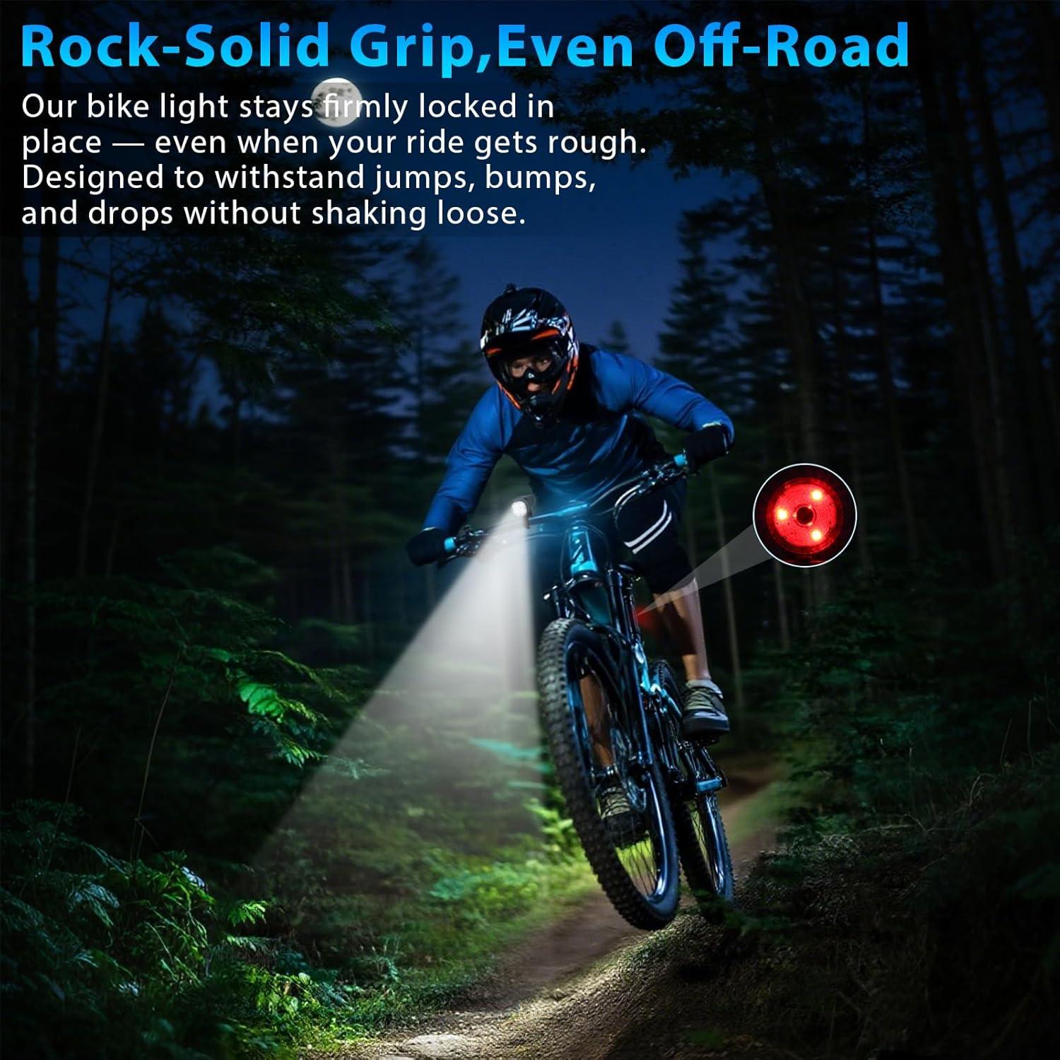 Juego de luces de bicicleta Spriak ZXCD-1 recargables USB-C