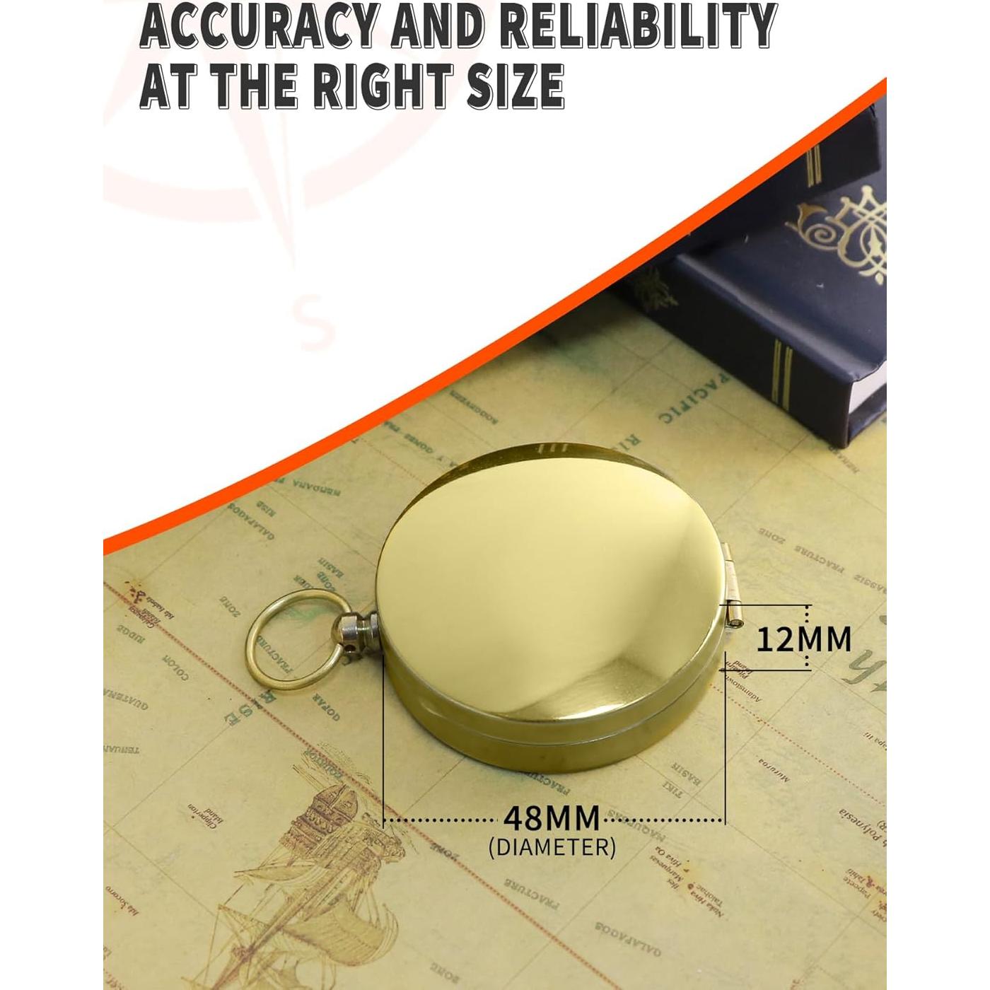 Brújula de Senderismo SustainaNest ZNZG50 Amarilla