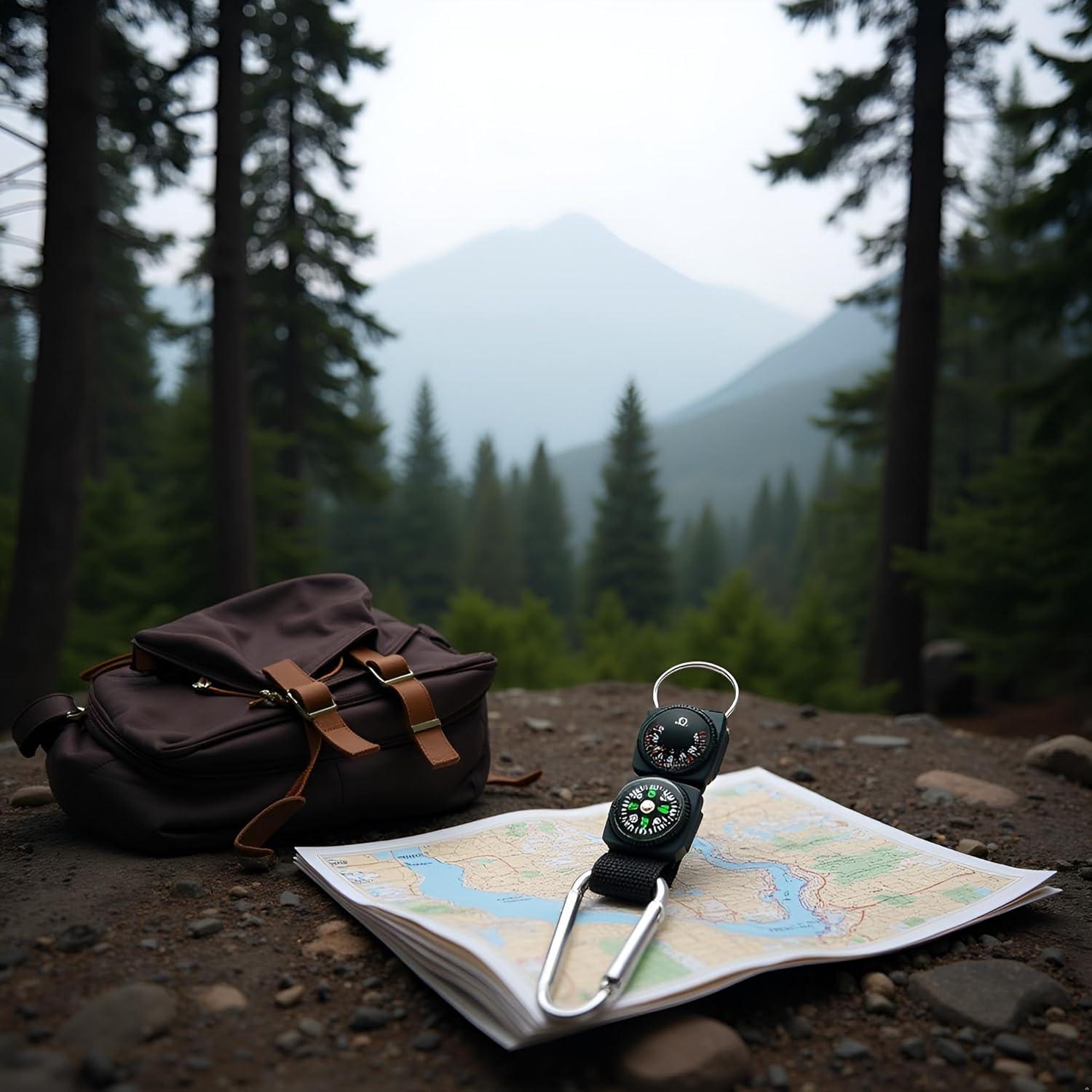 Mosquetón Multifuncional Myuiao con Brújula y Termómetro