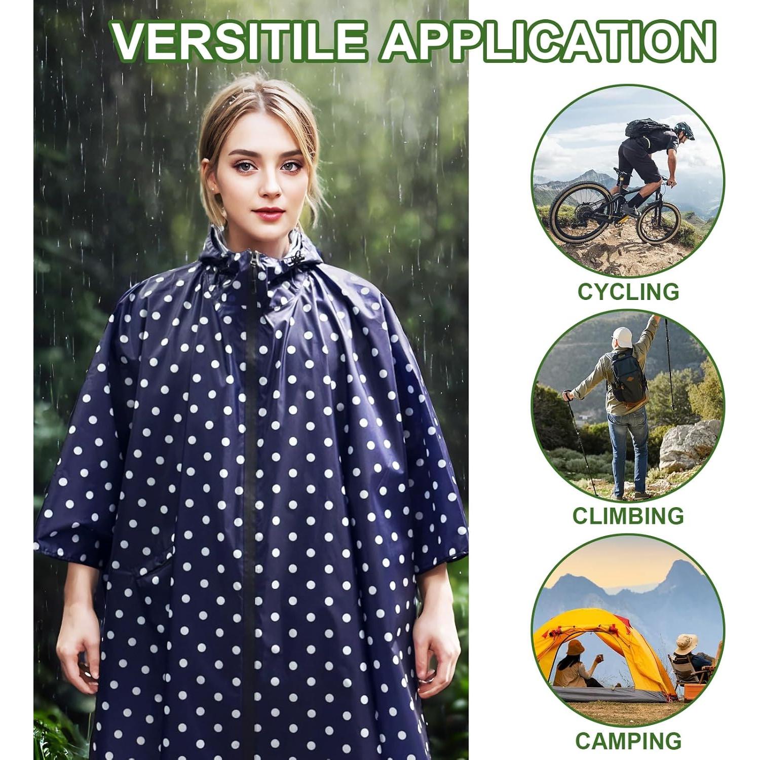 Poncho de Lluvia Impermeable para Adultos - A-punto Azul