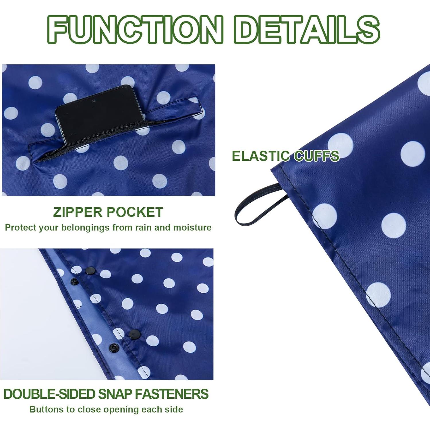 Poncho de Lluvia Impermeable para Adultos - A-punto Azul