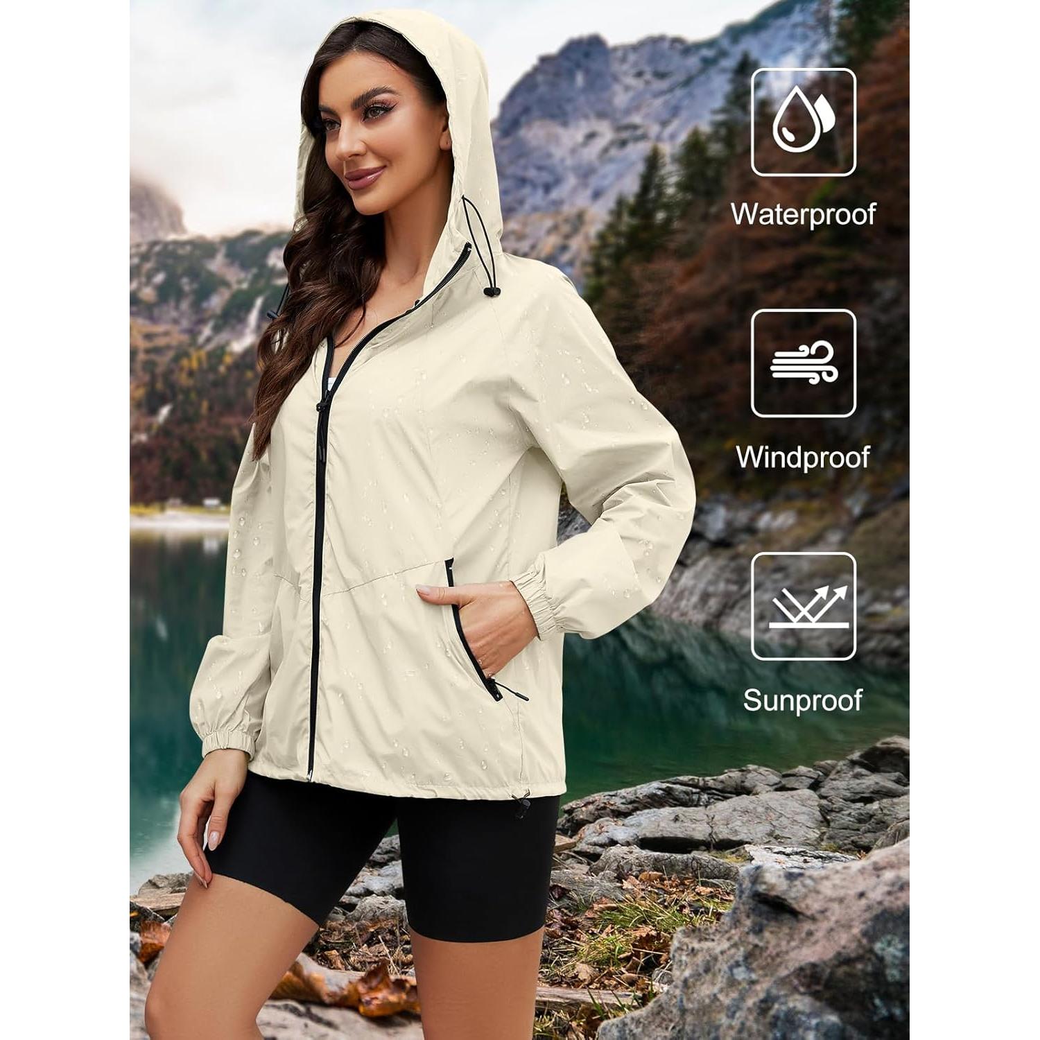 Chaqueta Rompevientos Cripom para Mujeres Impermeable S-XXL