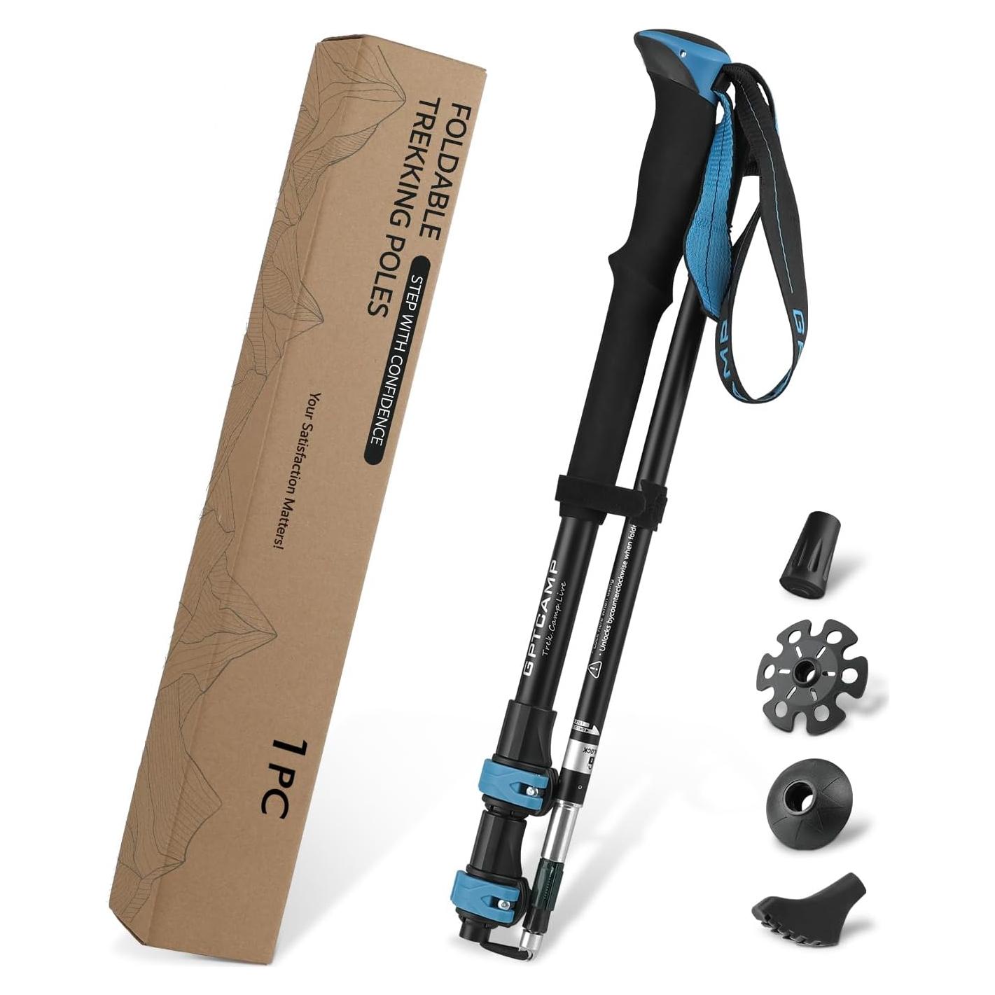 Bastón de Senderismo Plegable GPTCAMP GP-TR03S Azul 0.44kg