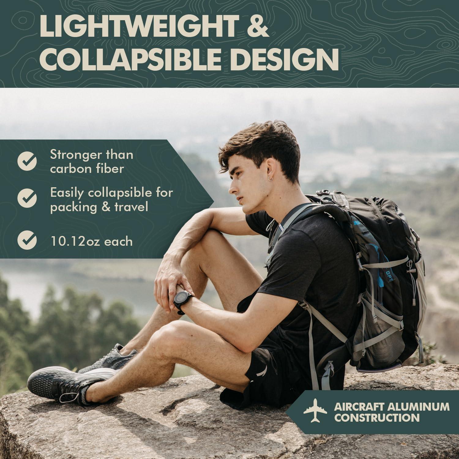 Bastón de Senderismo Plegable GPTCAMP GP-TR03S Azul 0.44kg