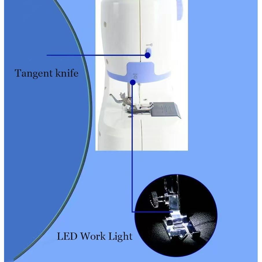 Máquina de Coser Portátil 12 Puntadas 725 con Kit Accesorios