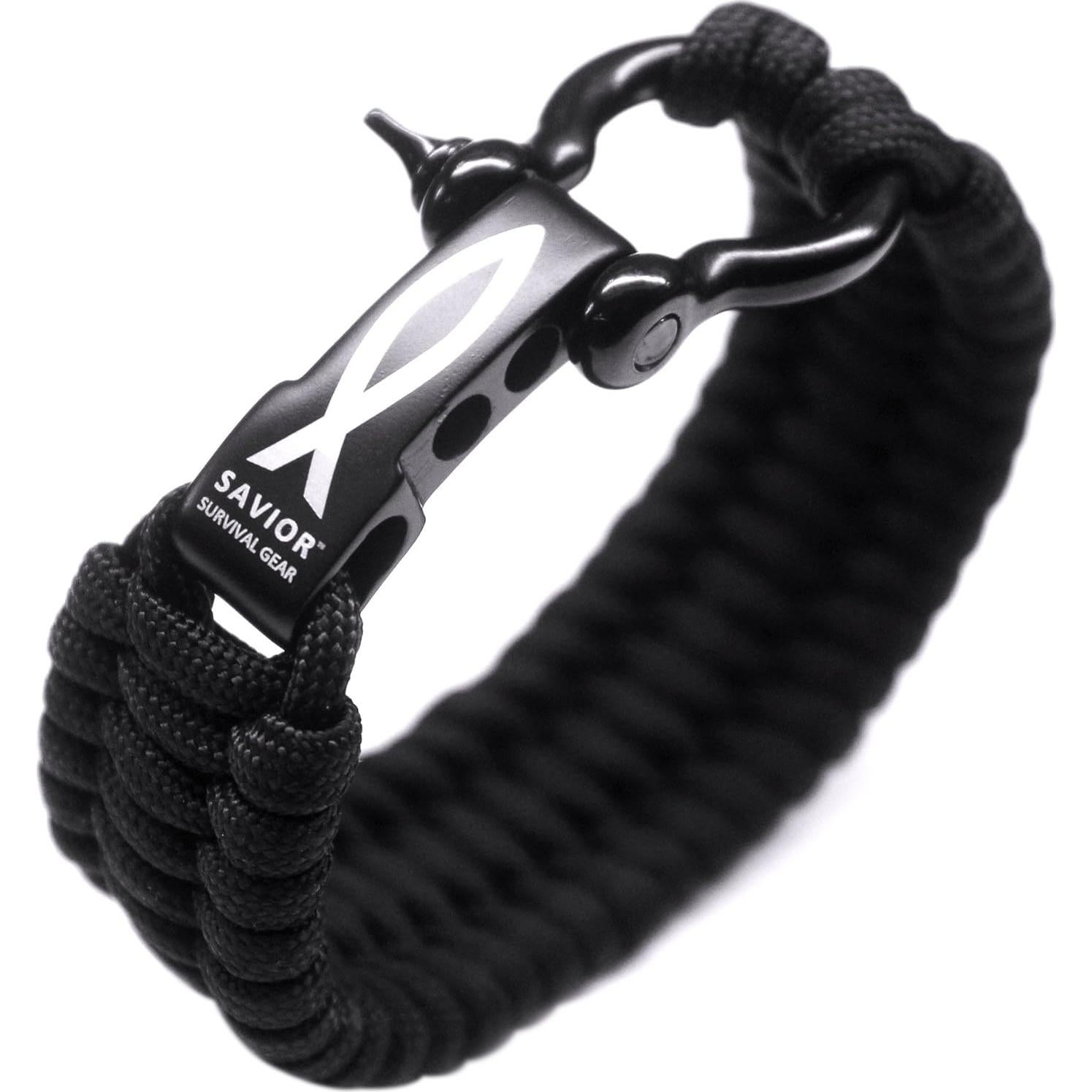Pulsera de Paracord Ajustable Savior Survival Gear 22.86 cm