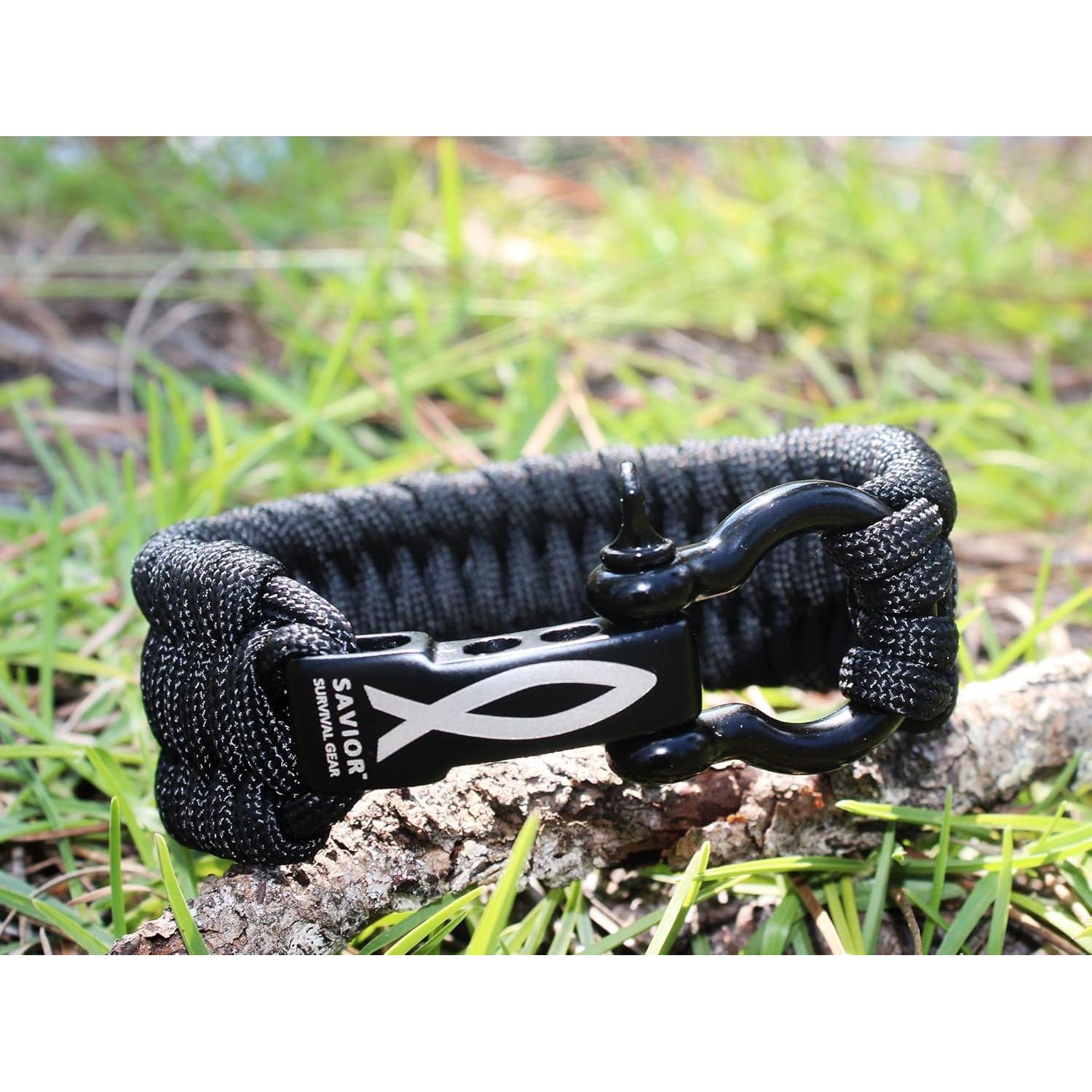 Pulsera de Paracord Ajustable Savior Survival Gear 22.86 cm