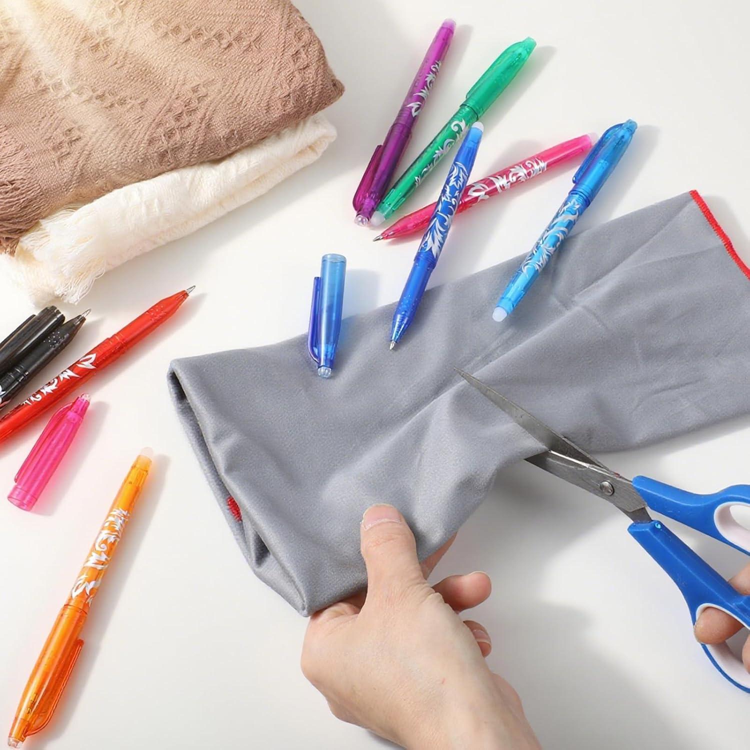 8 Bolígrafos Borrables por Calor para Tela WY Lighting